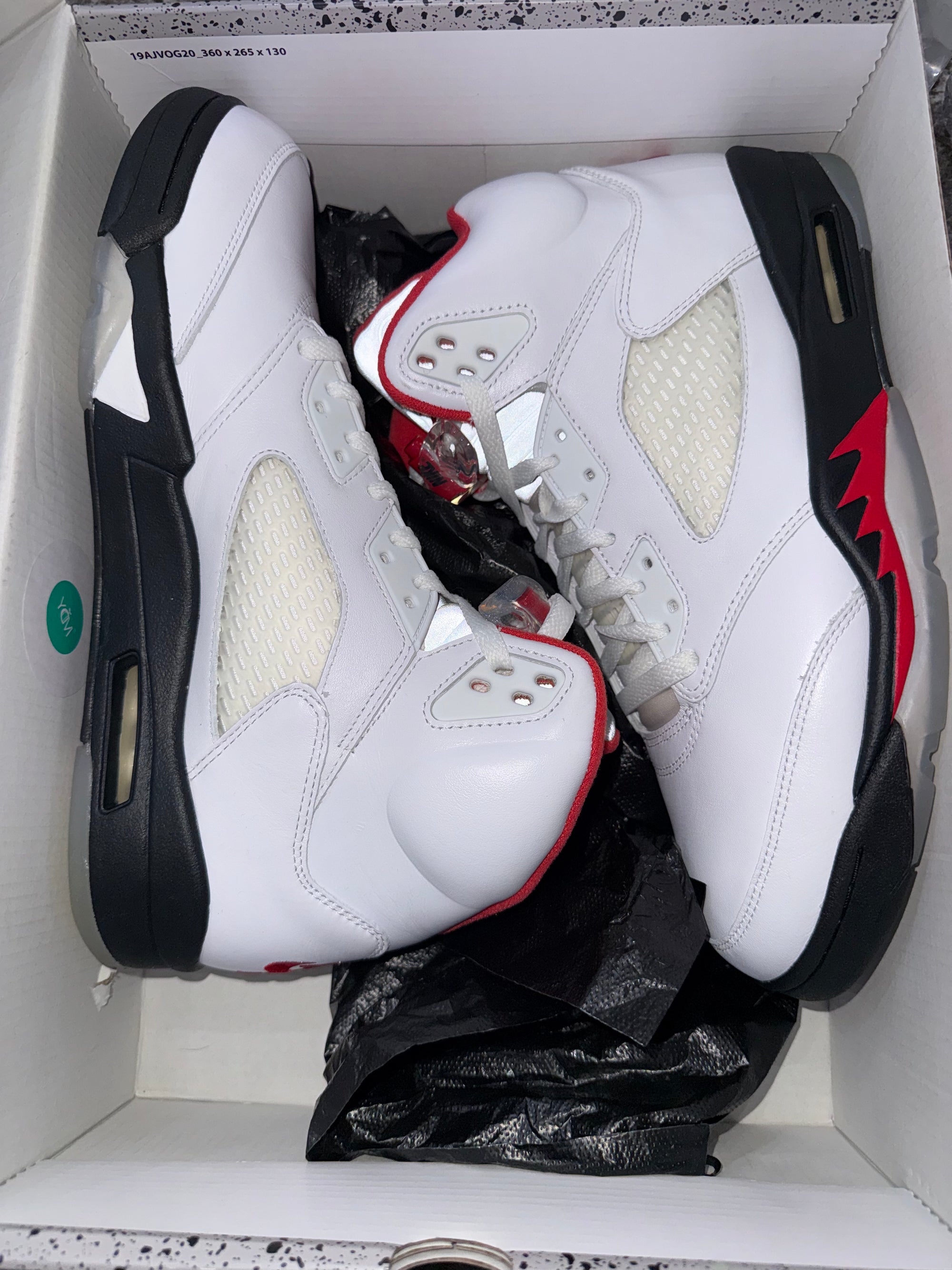 Jordan 5 Retro Fire Red Silver Tongue (2020)
