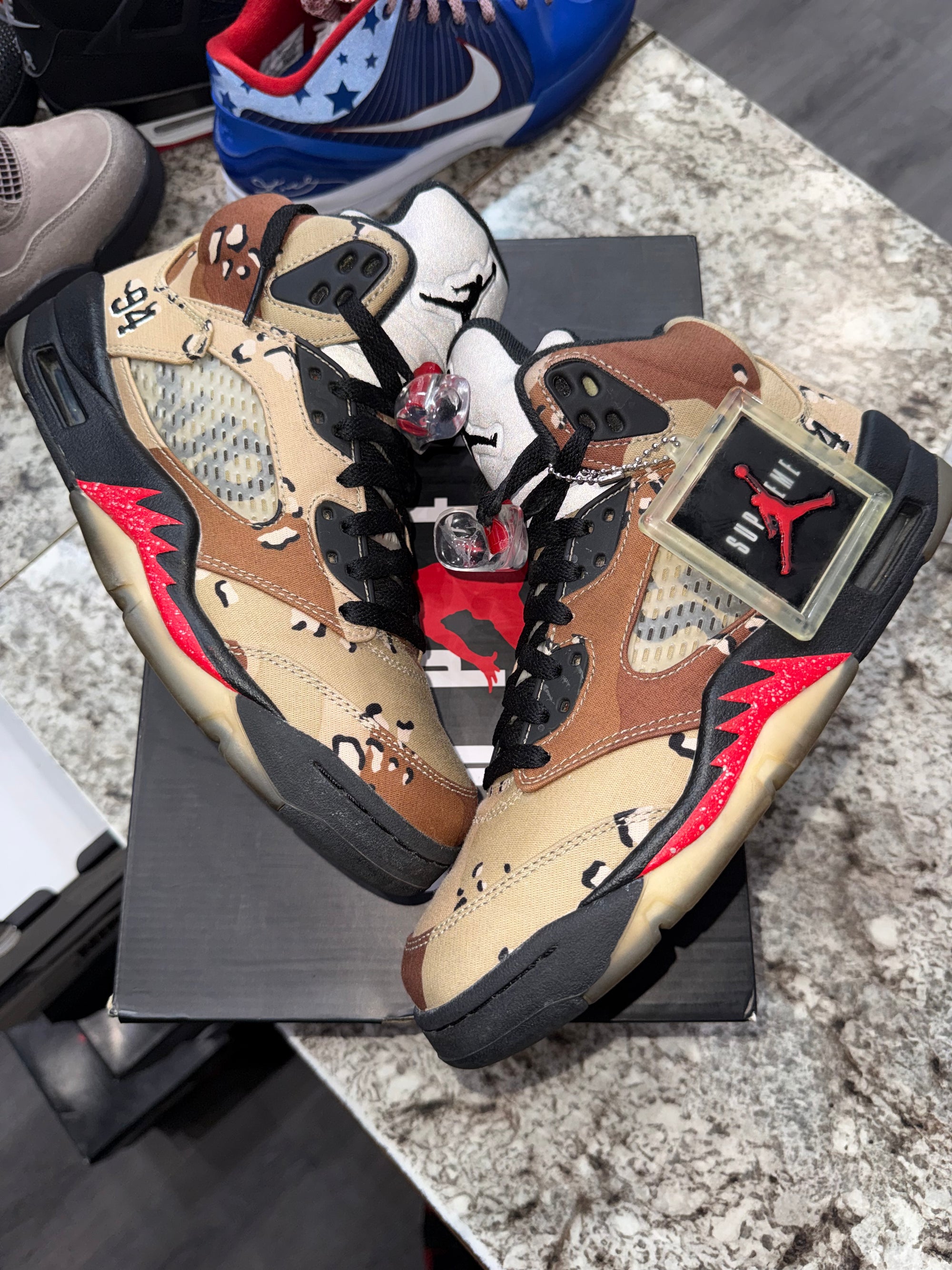 Jordan 5 Retro Supreme Desert Camo