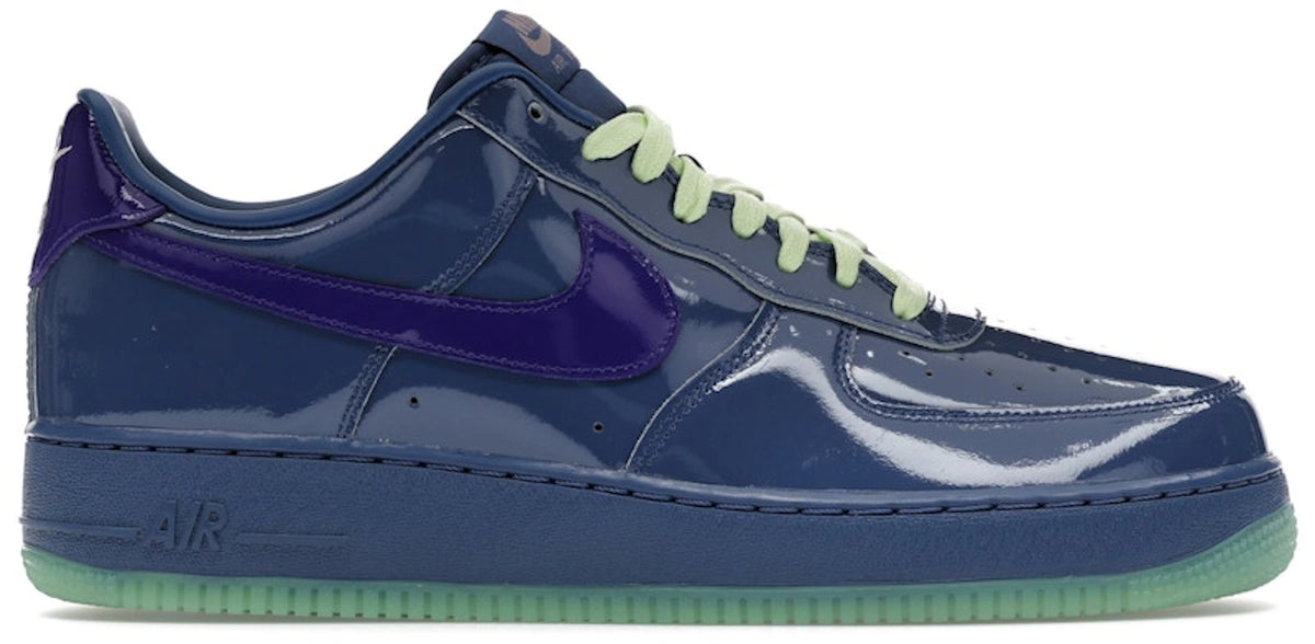 Nike Air Force 1 Low Patent Leather Mystic Navy Grape Ice