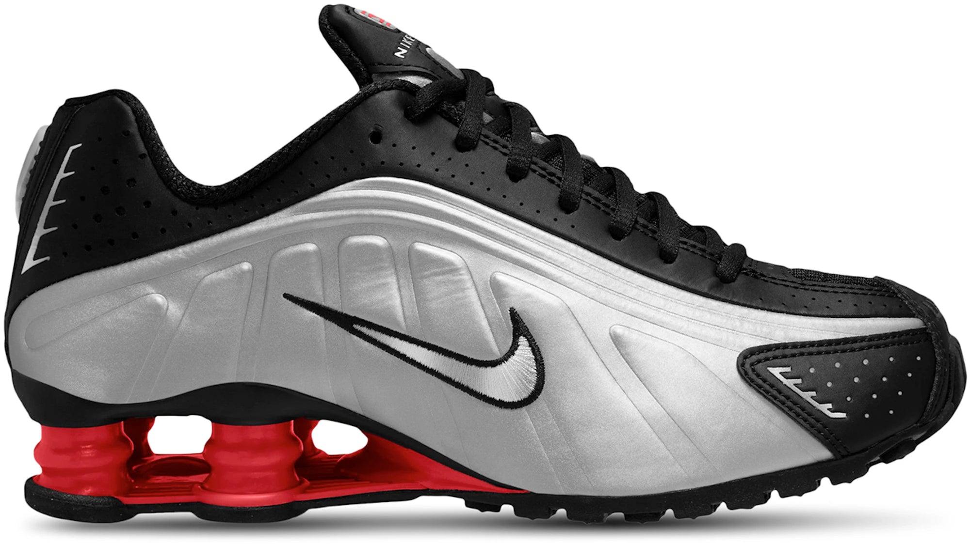 Nike Shox R4 Black Metallic Silver (2025) (Women's)