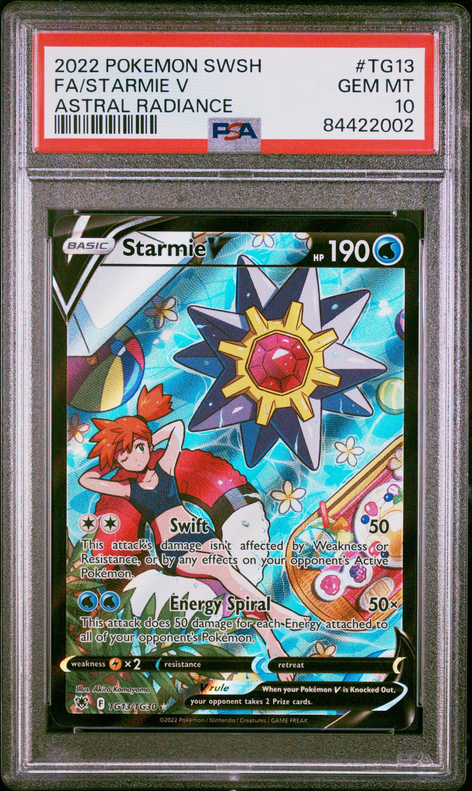 2022 Pokemon Starmie V Astral Radiance #TG13 PSA 10