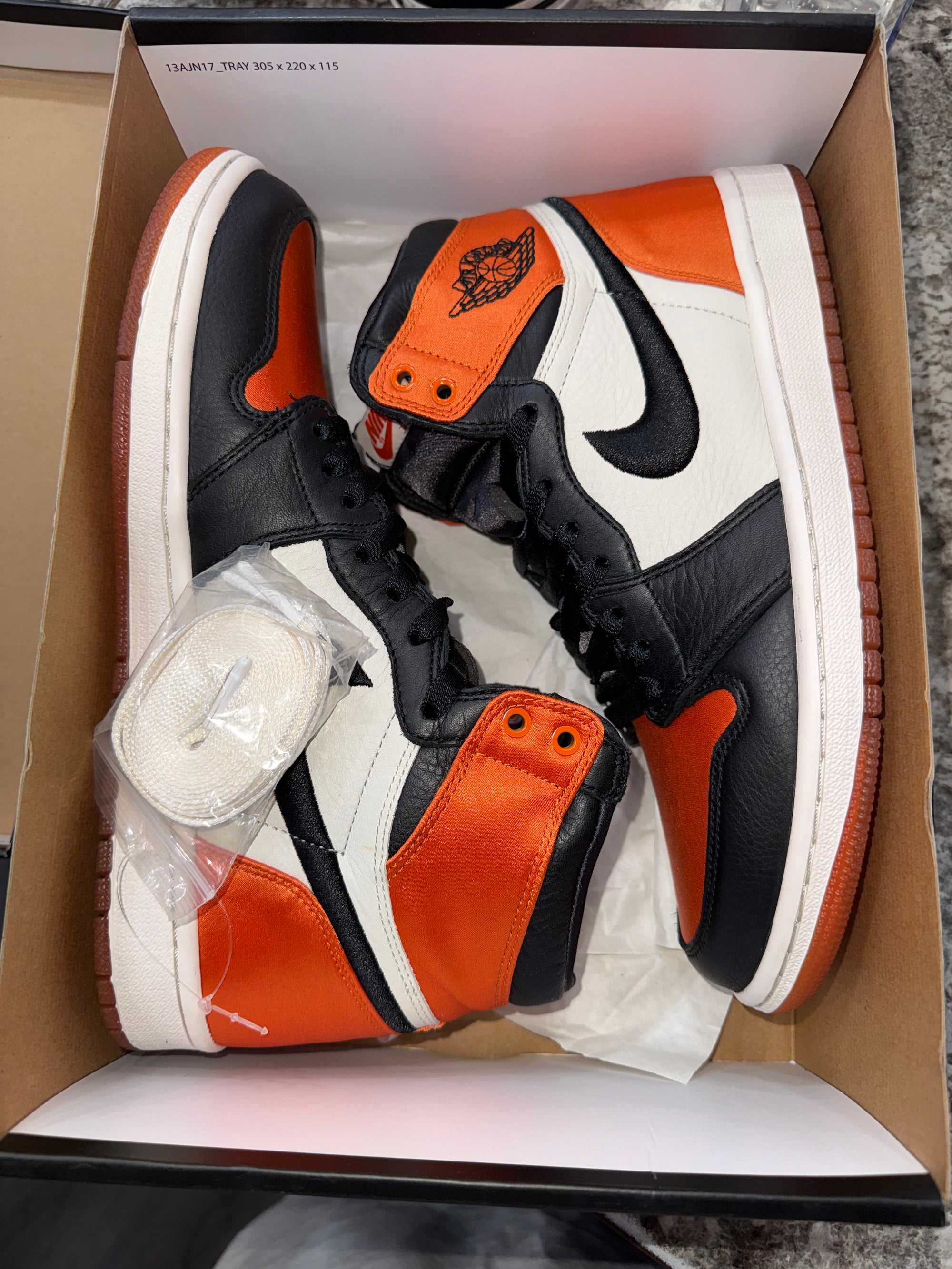 Jordan 1 Retro High OG Satin Shattered Backboard (Women's)