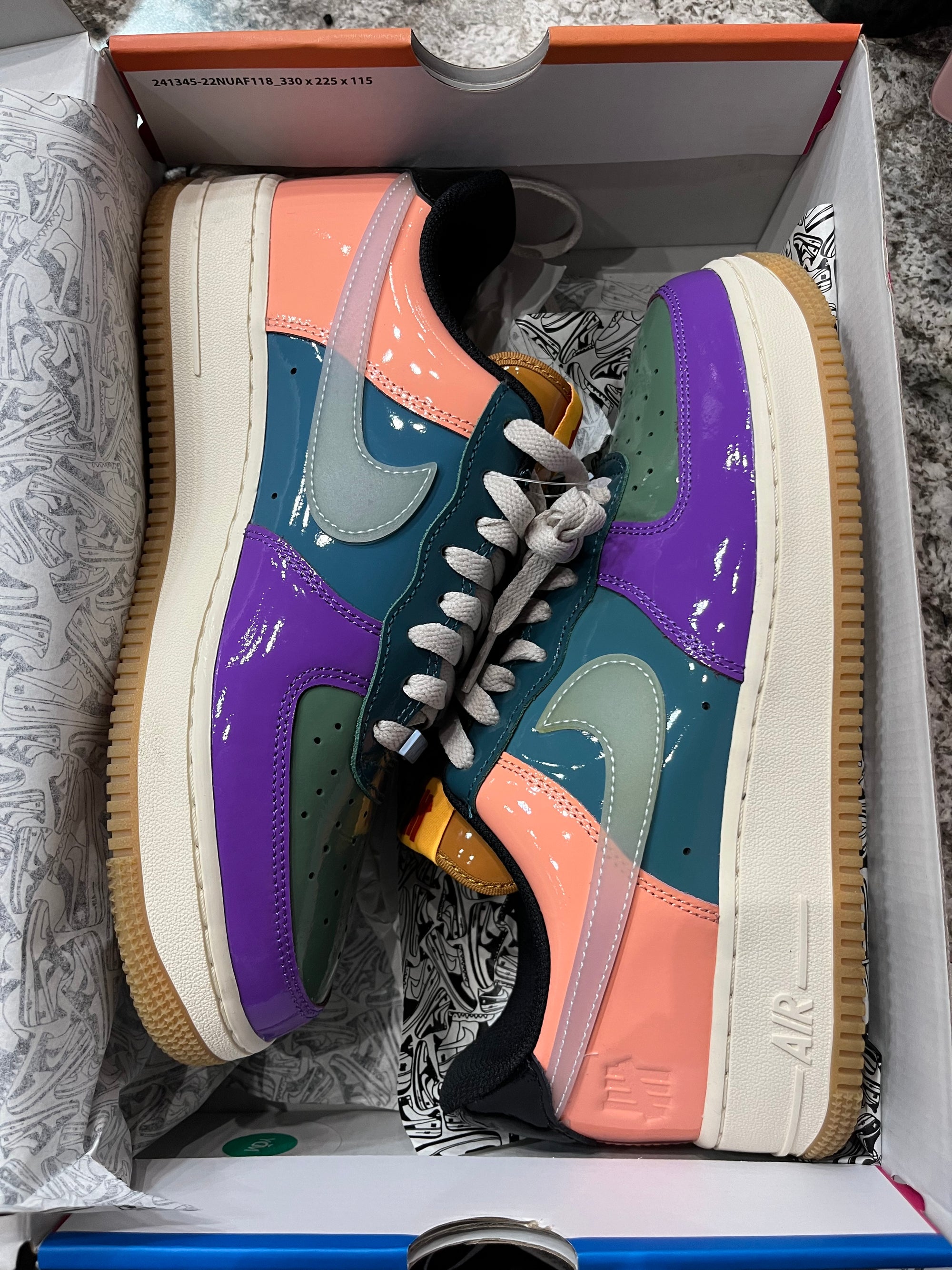 Nike Air Force 1 Low SP Undefeated Multi-Patent Wild Berry