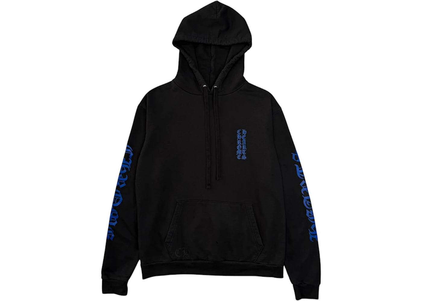 Chrome Hearts Vertical Logo Hoodie Black/Blue