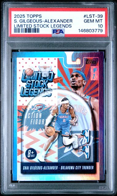 2025 Topps Shai Gilgeous-Alexander Limited Stock Legends PSA 10