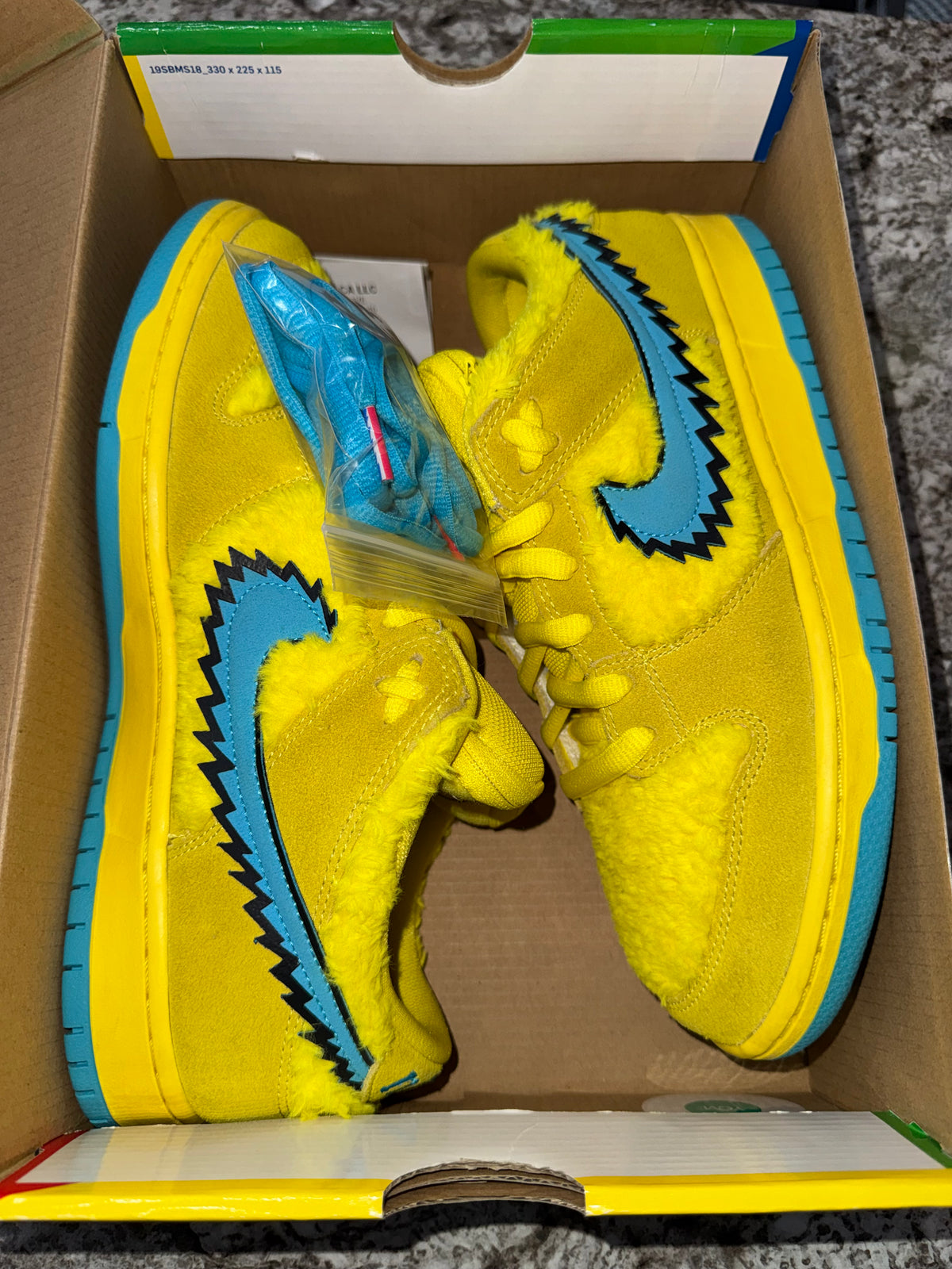 Nike SB Dunk Low Grateful Dead Bears Opti Yellow
