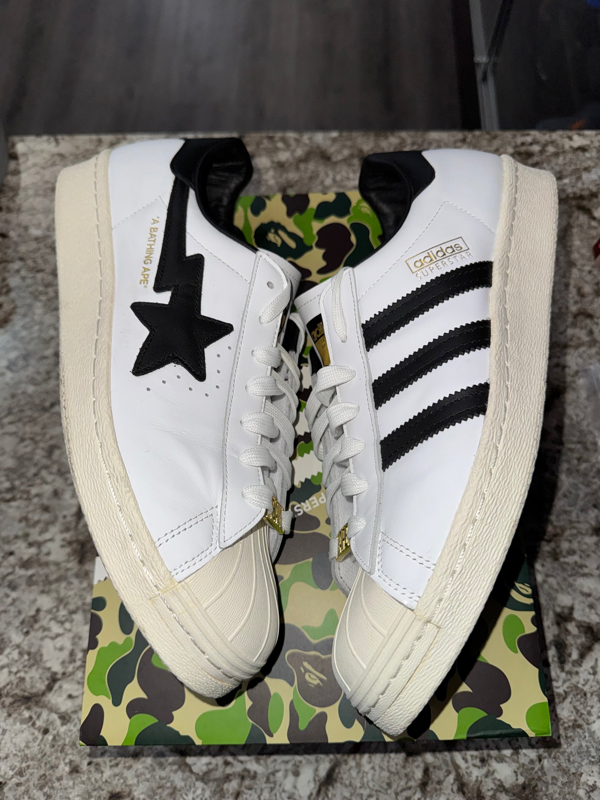 adidas Superstar 80s Bape White Black
