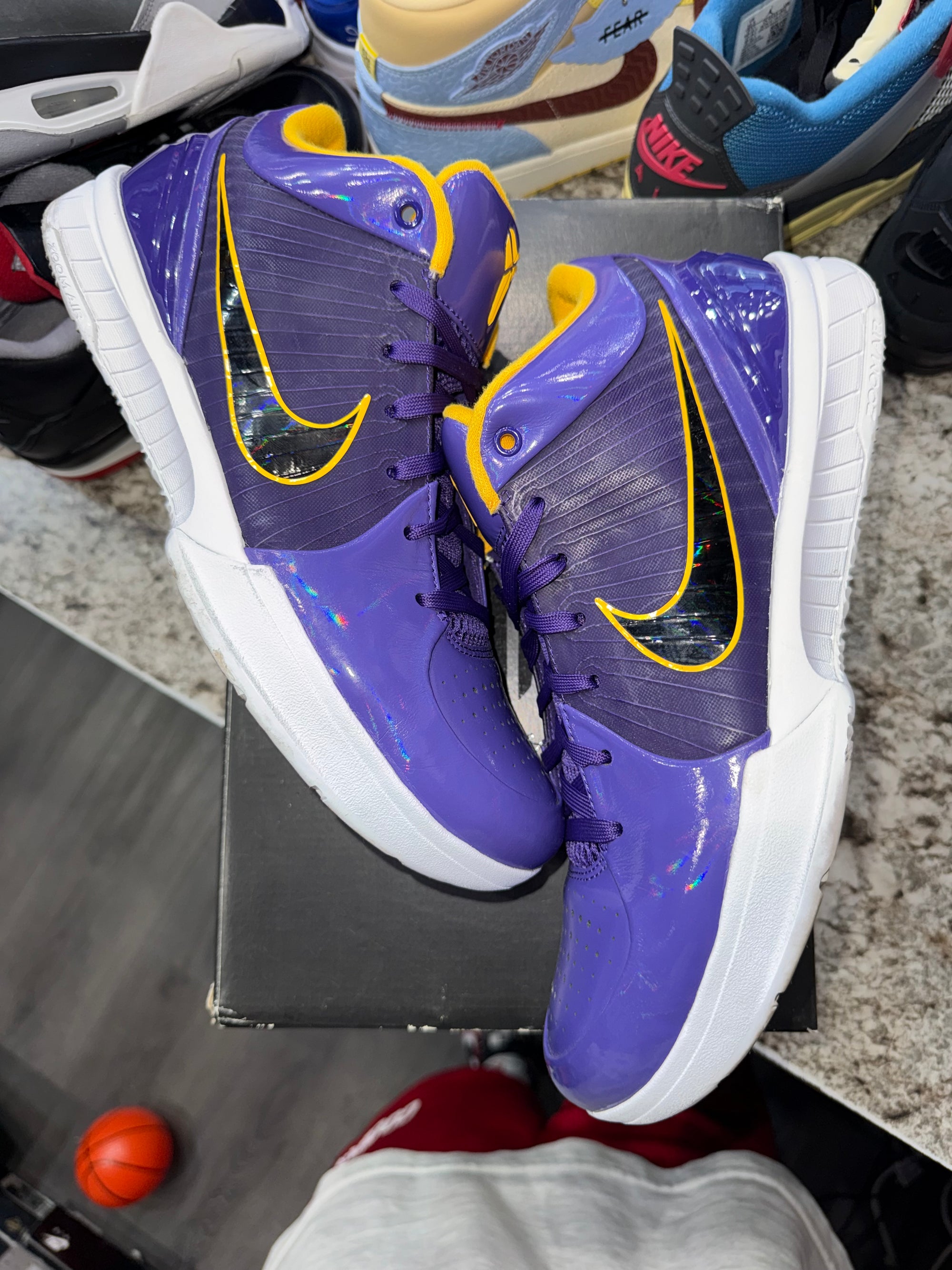 Nike Kobe 4 Protro Undefeated Los Angeles Lakers