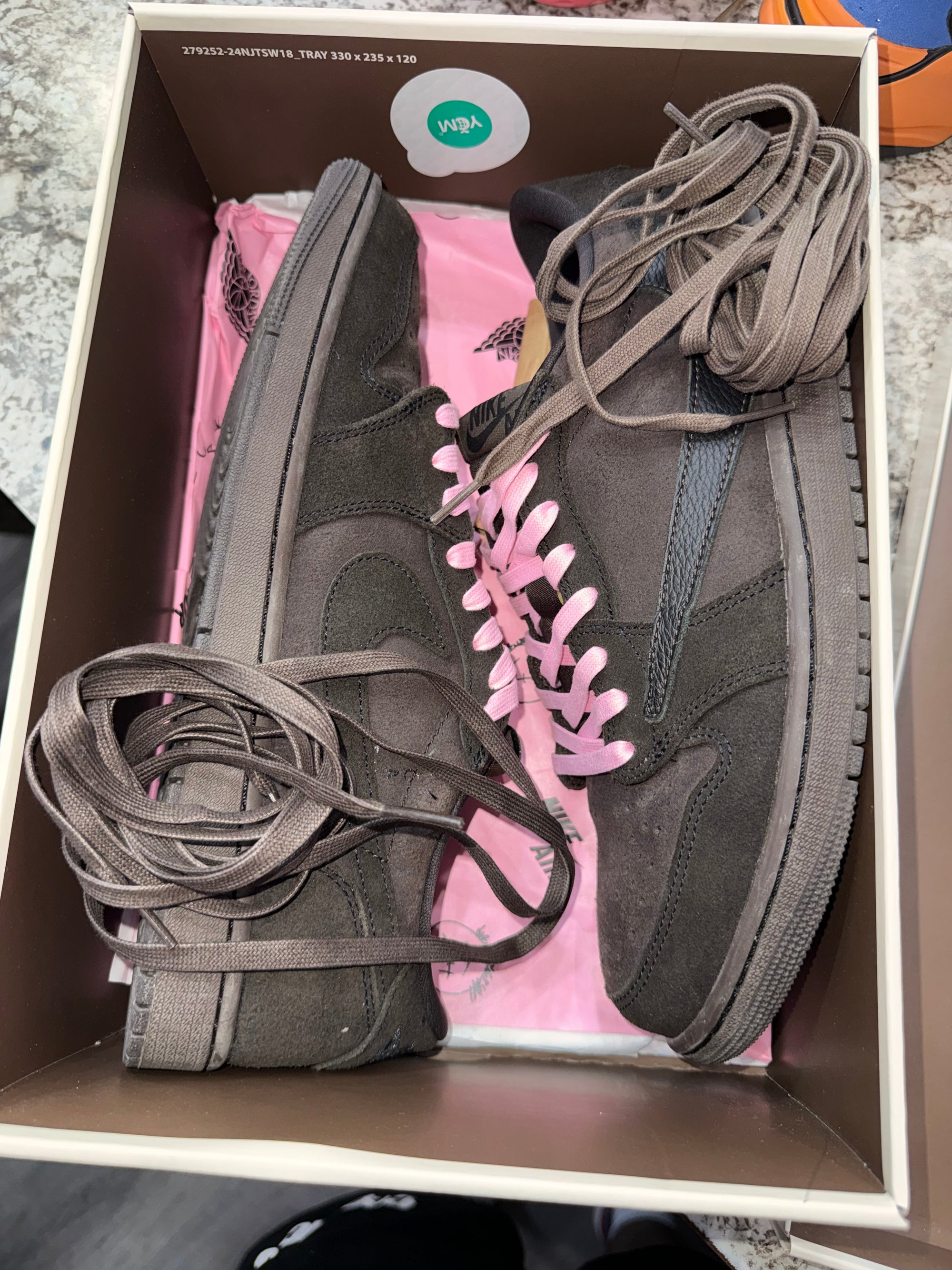 Jordan 1 Retro Low OG SP Travis Scott Velvet Brown