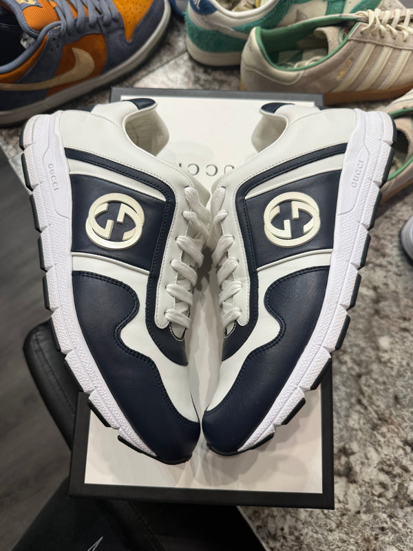 Gucci Leather Low Top Sky Blue