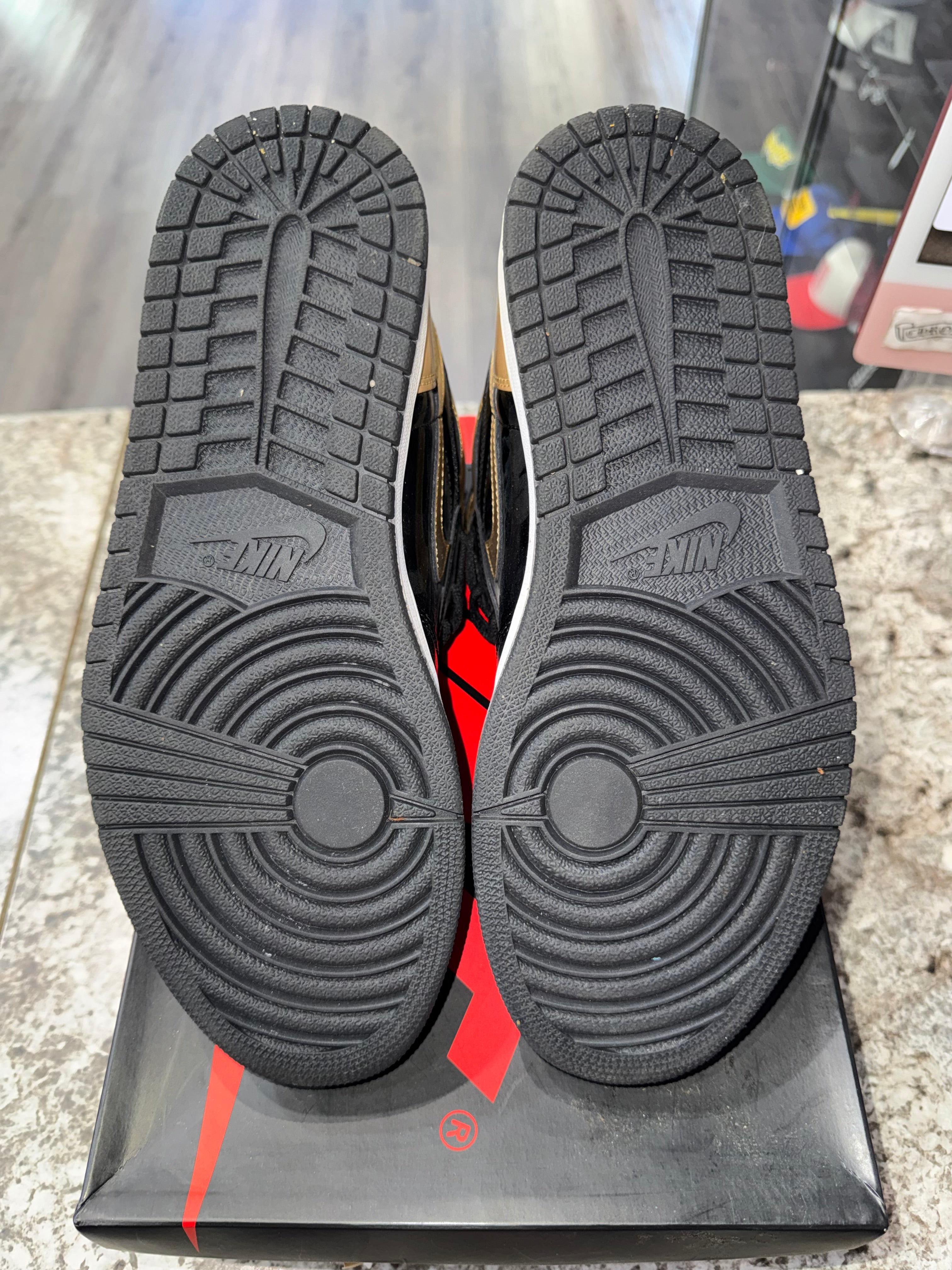 Jordan 1 Retro High NRG Patent Gold Toe – Coolkicks