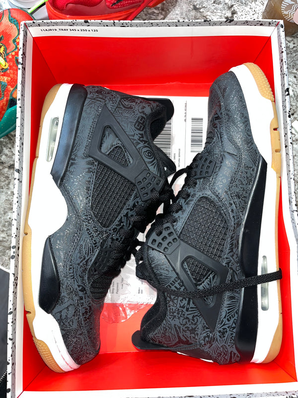 Jordan 4 Retro Laser Black Gum