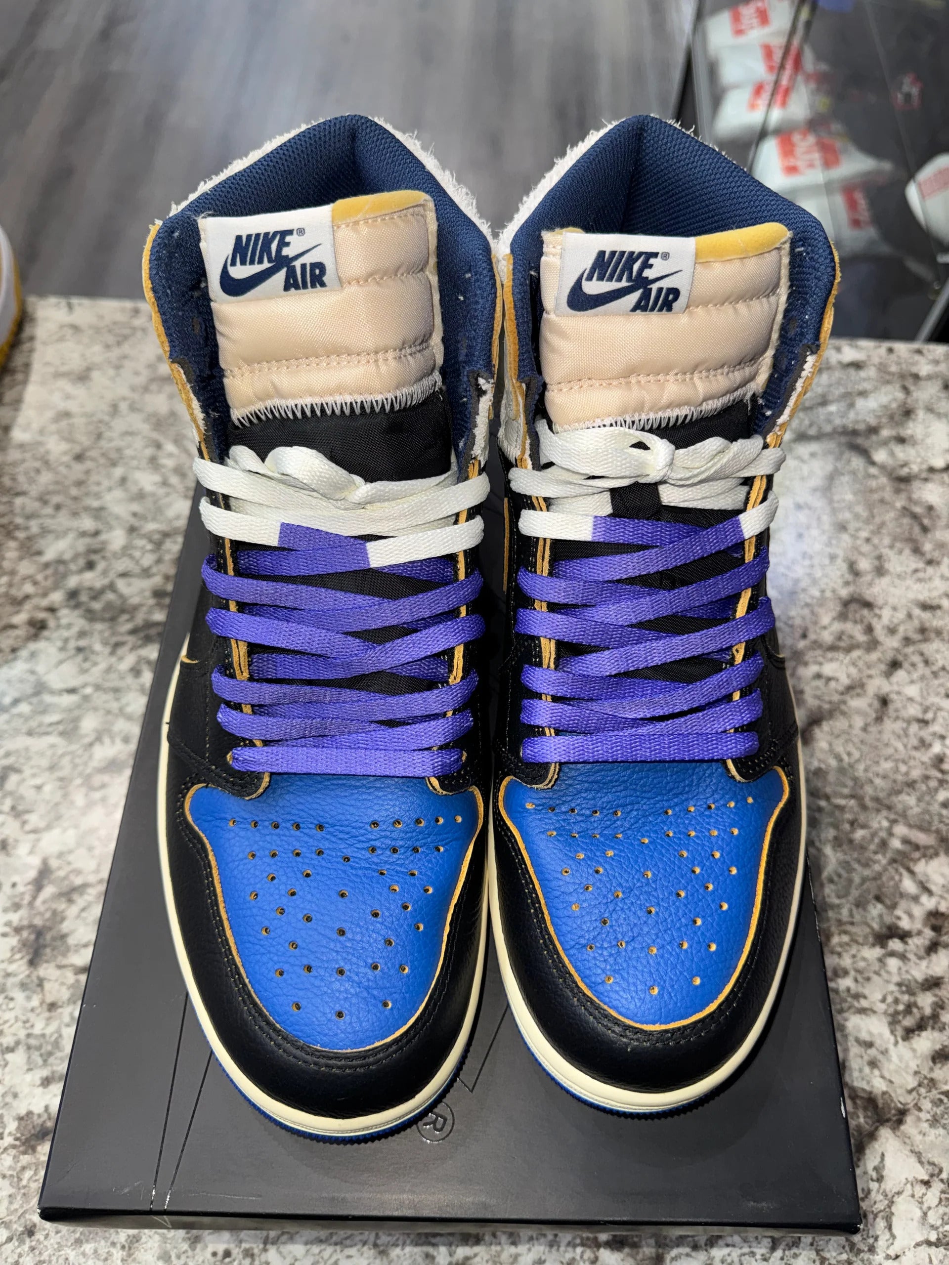 Jordan 1 Retro High OG SP Fragment x Union LA Sport Royal