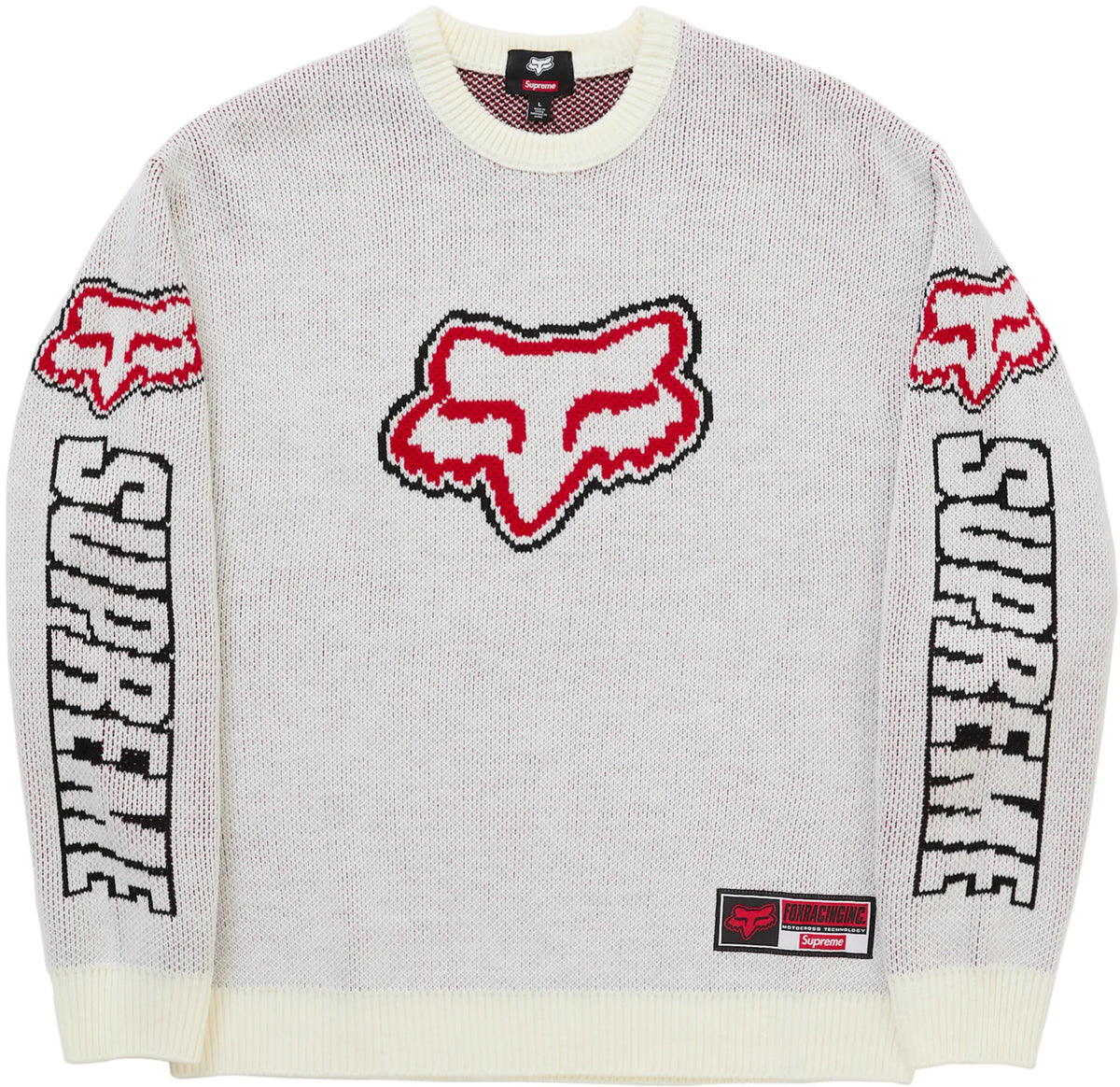 Supreme Fox Racing Sweater White