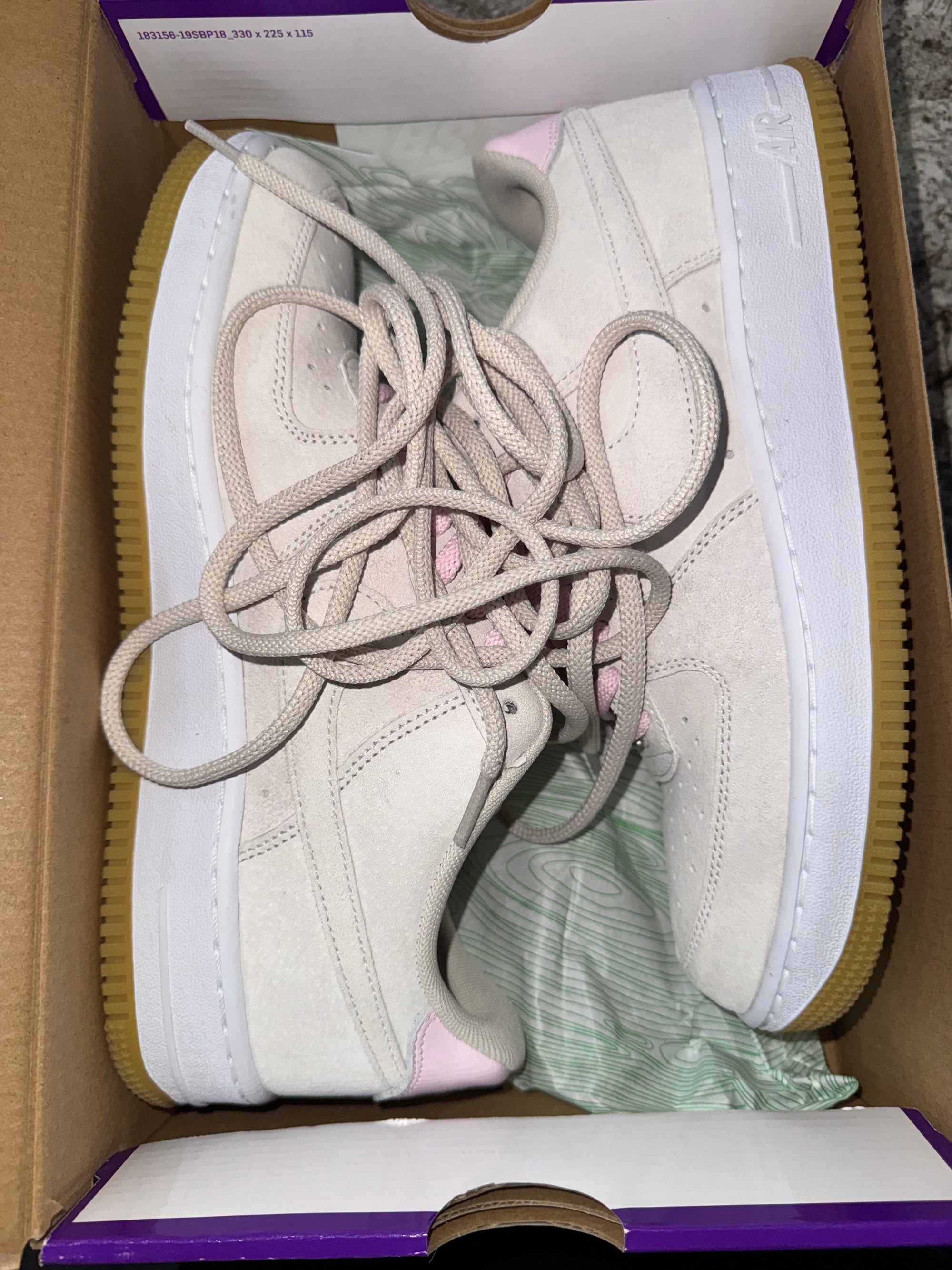 Nike Air Force 1 Low SB Light Orewood Brown Pink