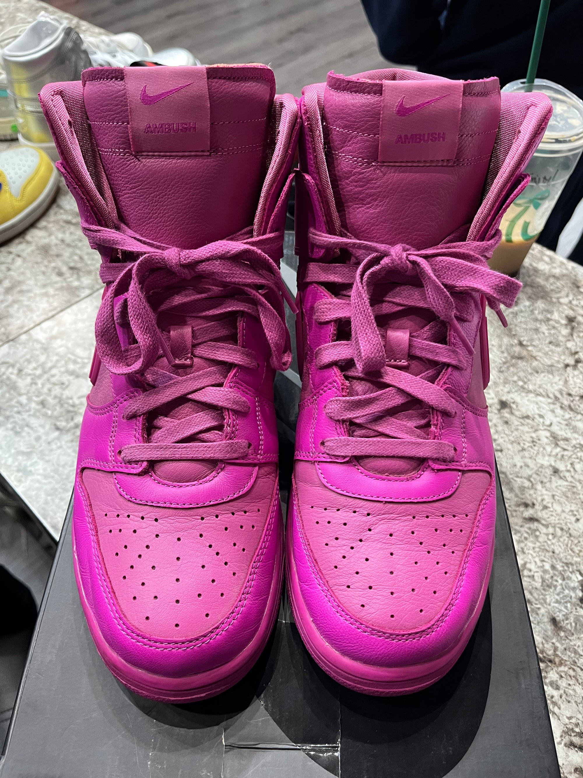 Nike Dunk High AMBUSH Active Fuchsia (REP BOX)