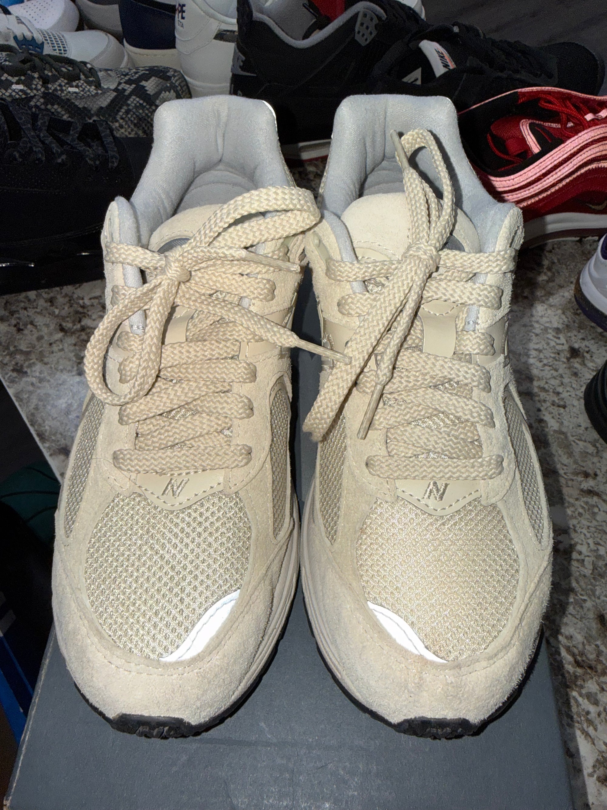 New Balance 2002R Bone Light Aluminum