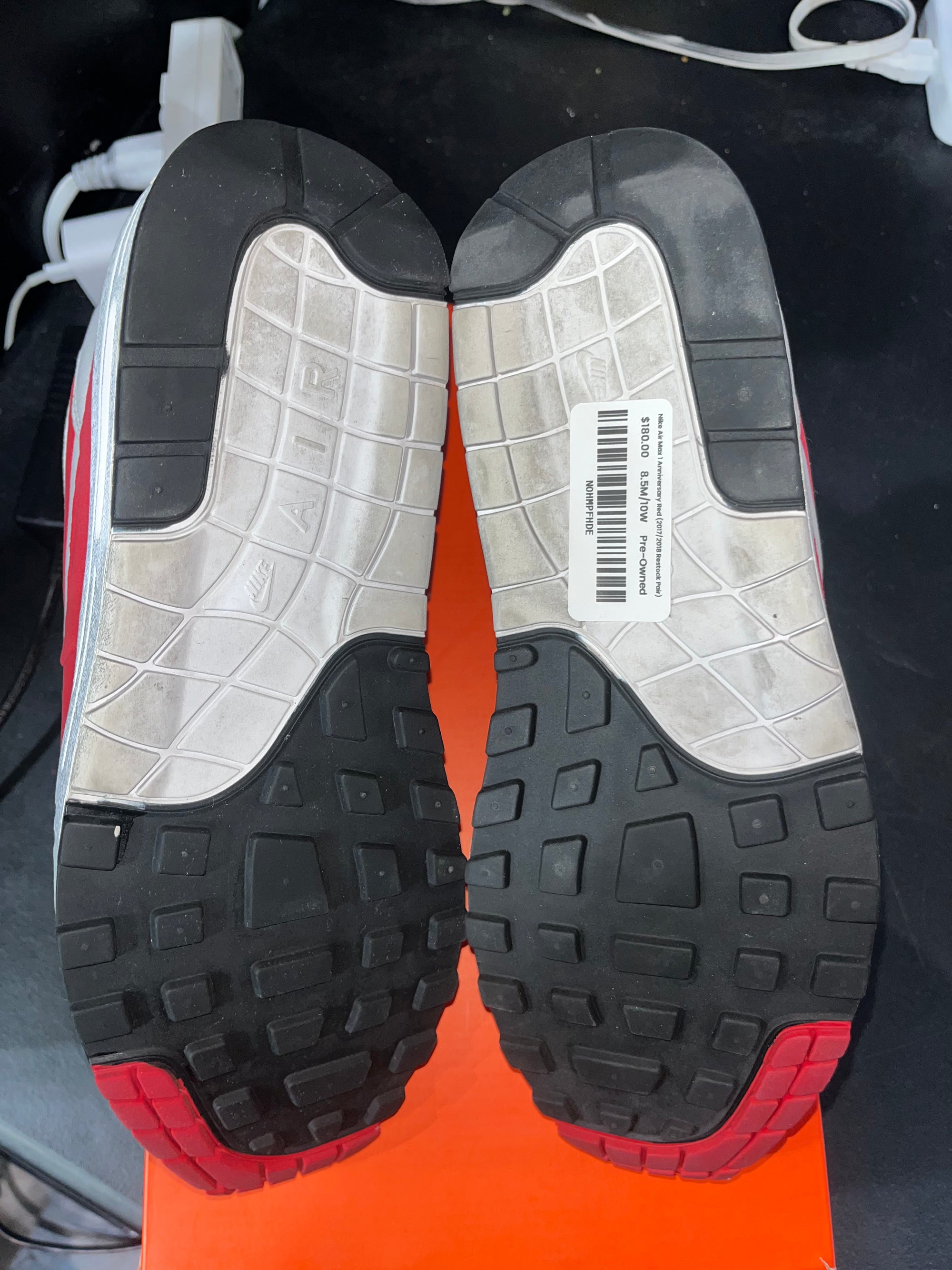 Nike Air Max 1 Anniversary Red (2017/2018 Restock Pair)