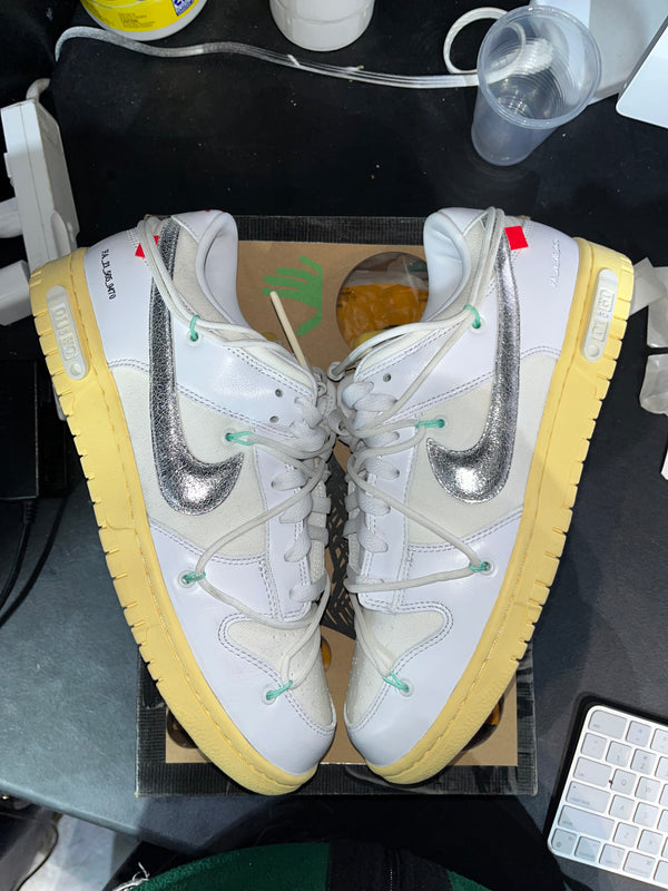 Nike Dunk Low Off-White Lot 1 (Yellowing)