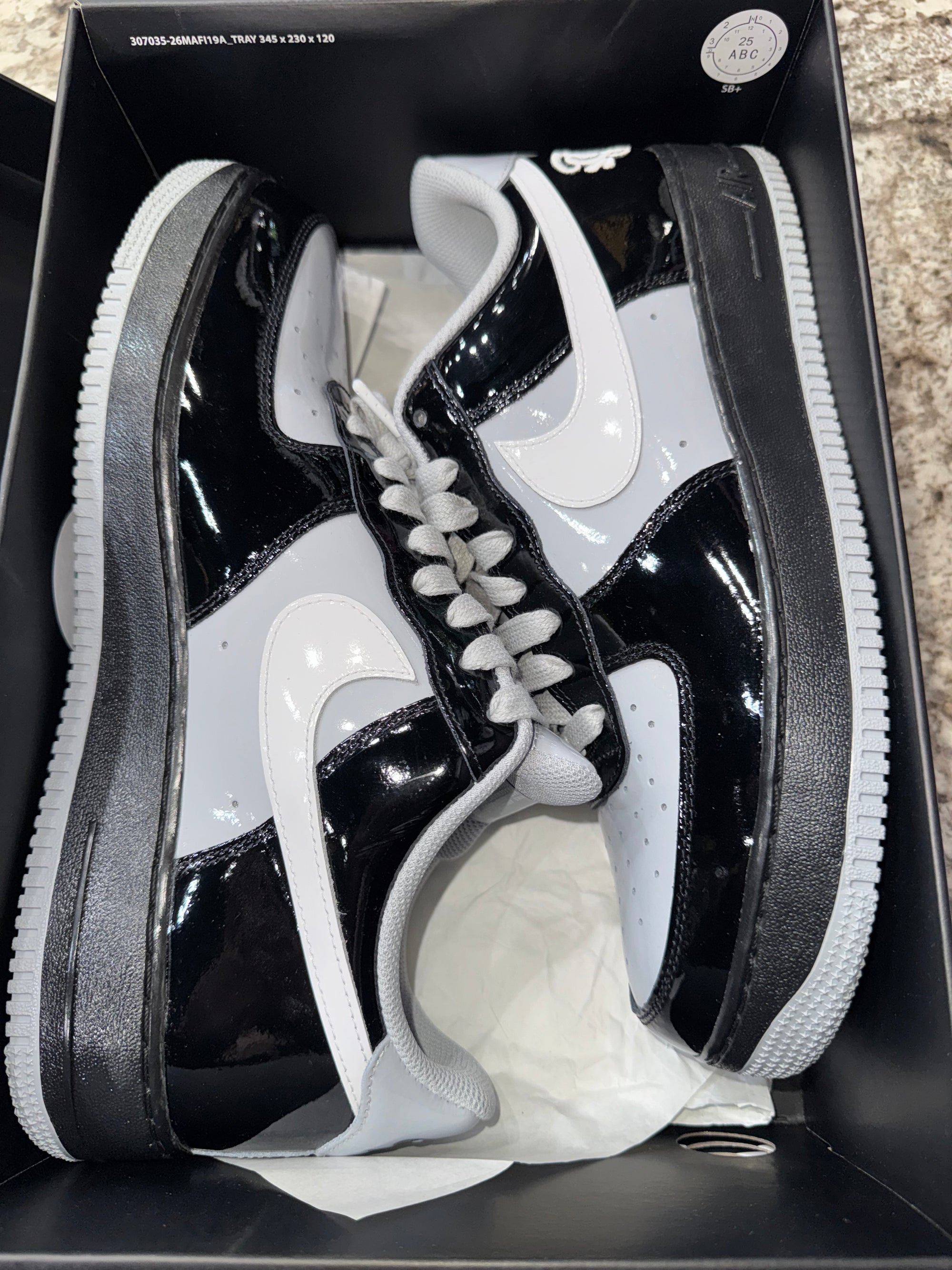 Nike Air Force 1 Low Syna Central Cee Black White Smoke Grey
