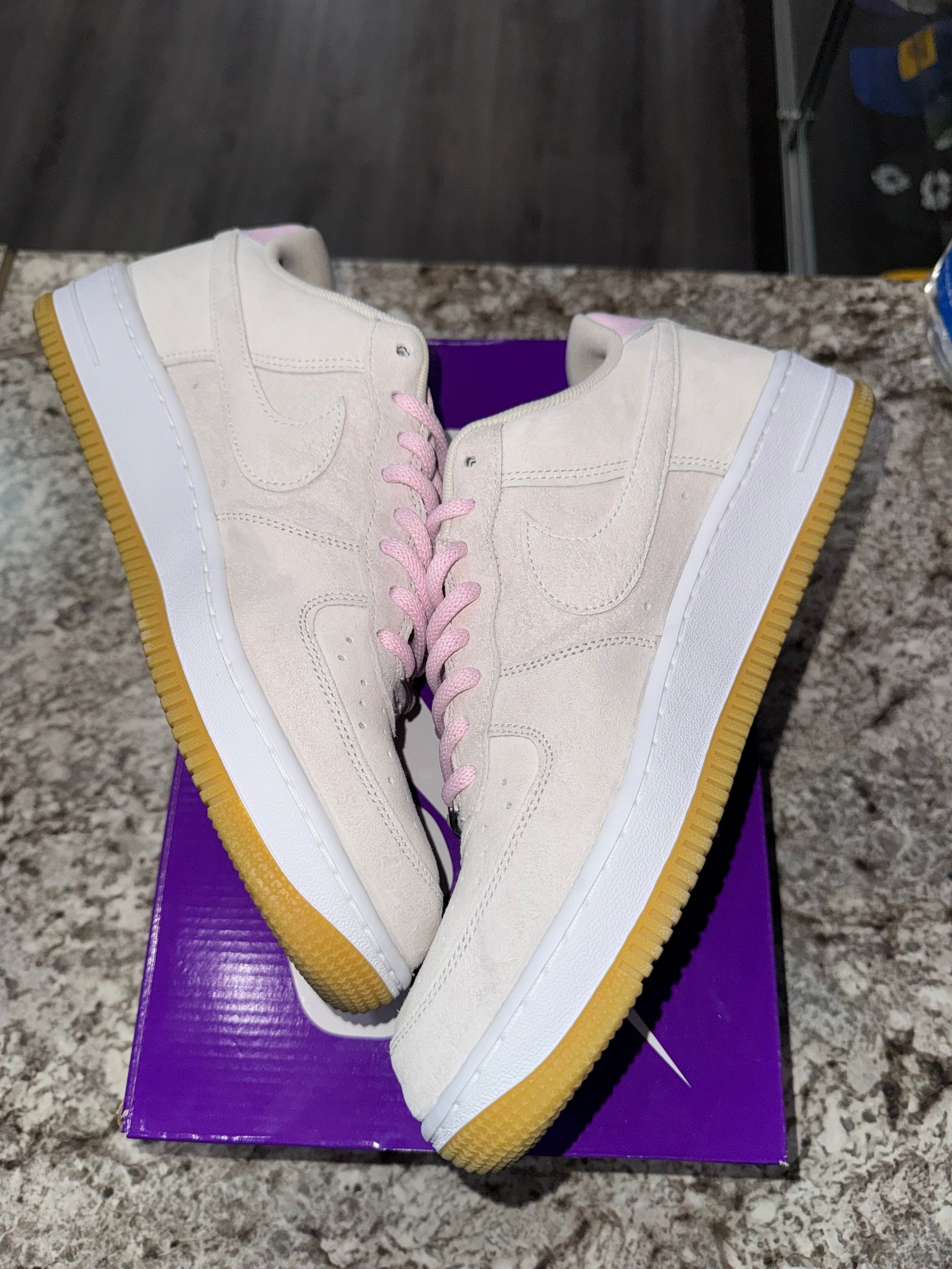 Nike Air Force 1 Low SB Light Orewood Brown Pink