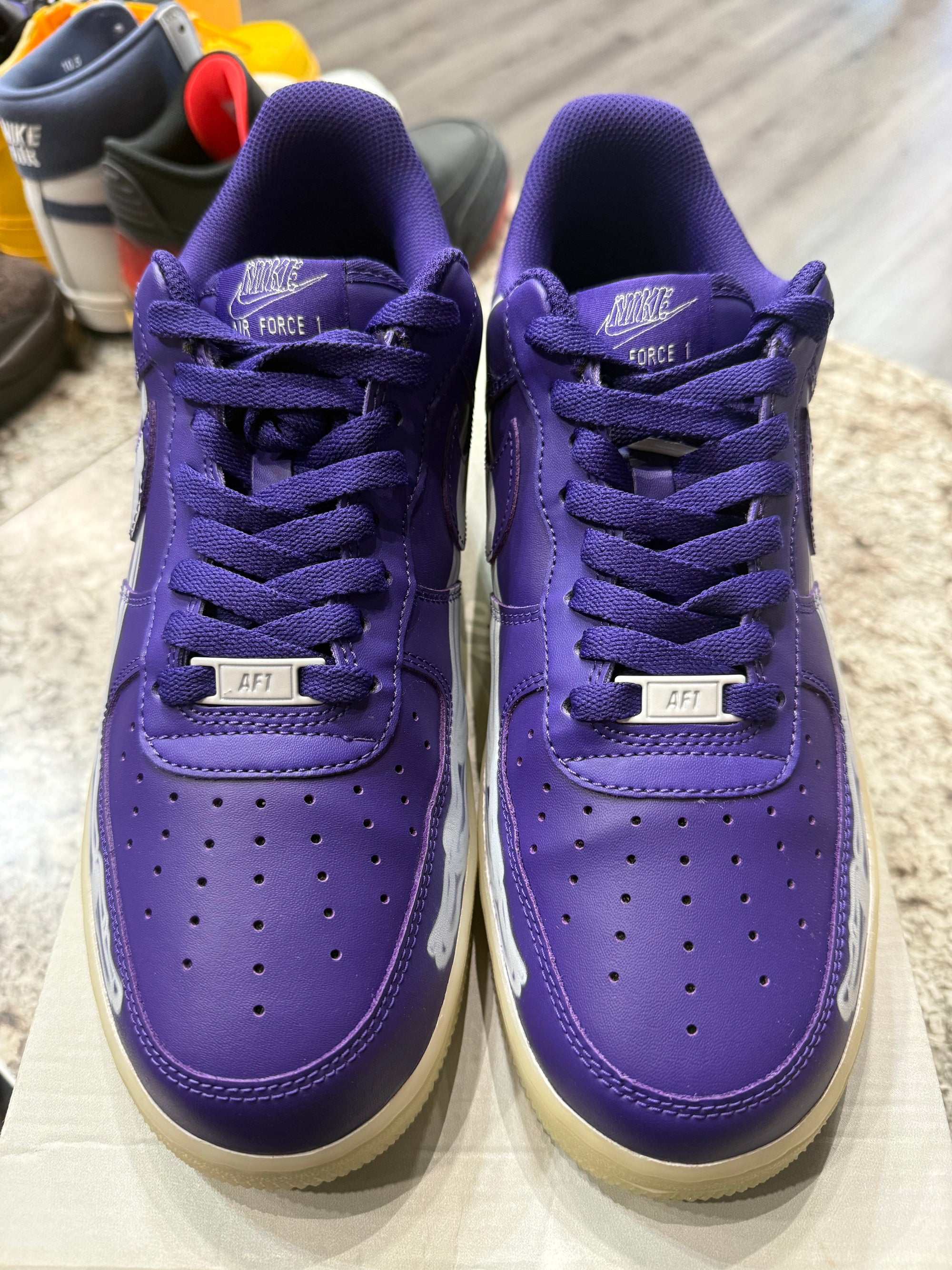 Nike Air Force 1 Low '07 QS Purple Skeleton Halloween (2021) (REPLACEMENT BOX)