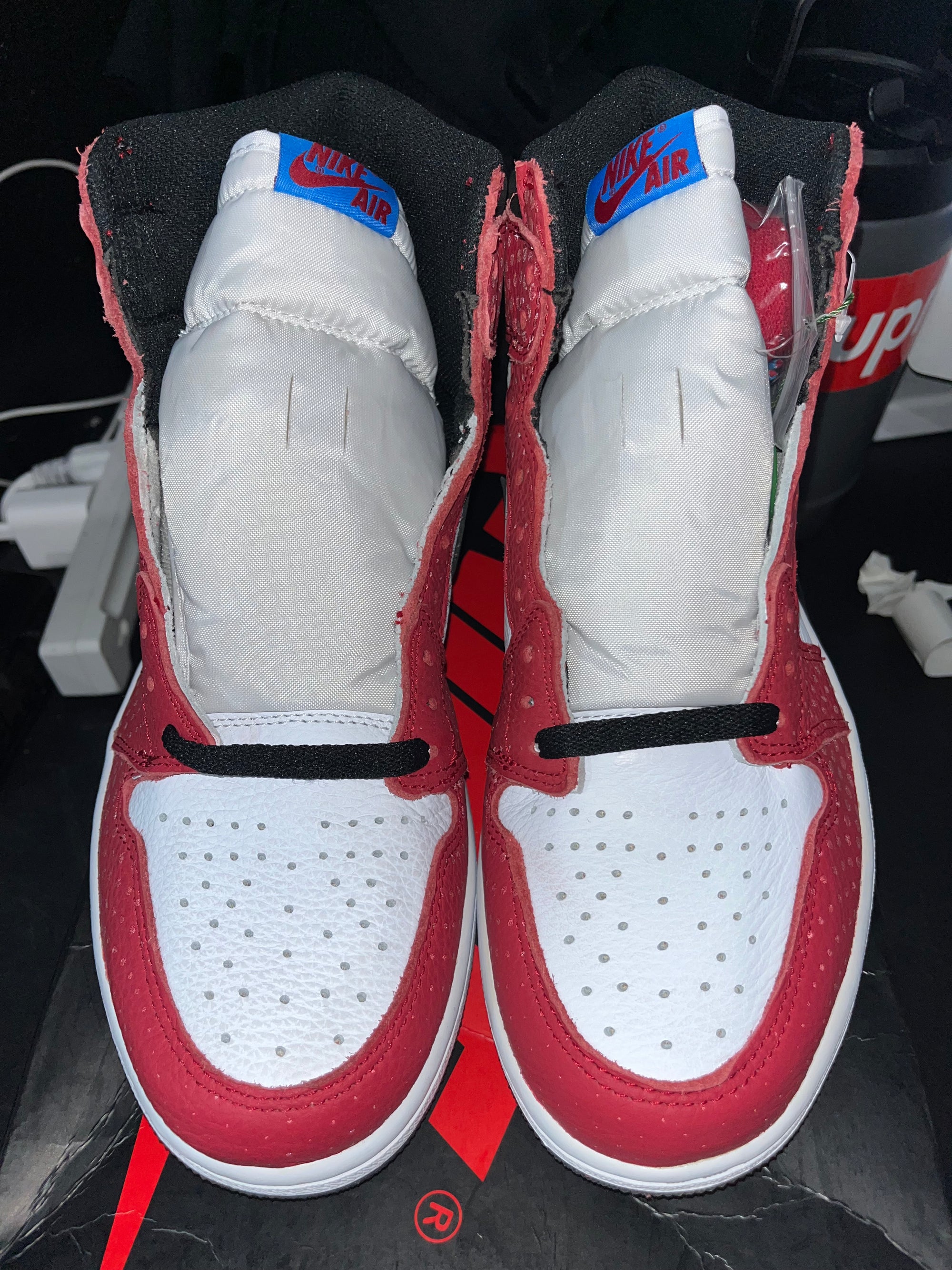 Jordan 1 Retro High Spider-Man Origin Story (Yellowing)