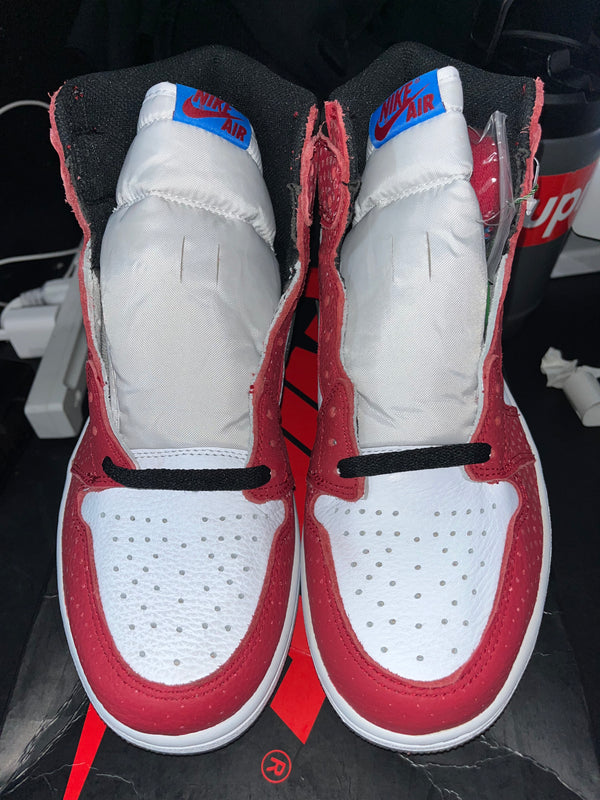 Jordan 1 Retro High Spider-Man Origin Story (Yellowing)