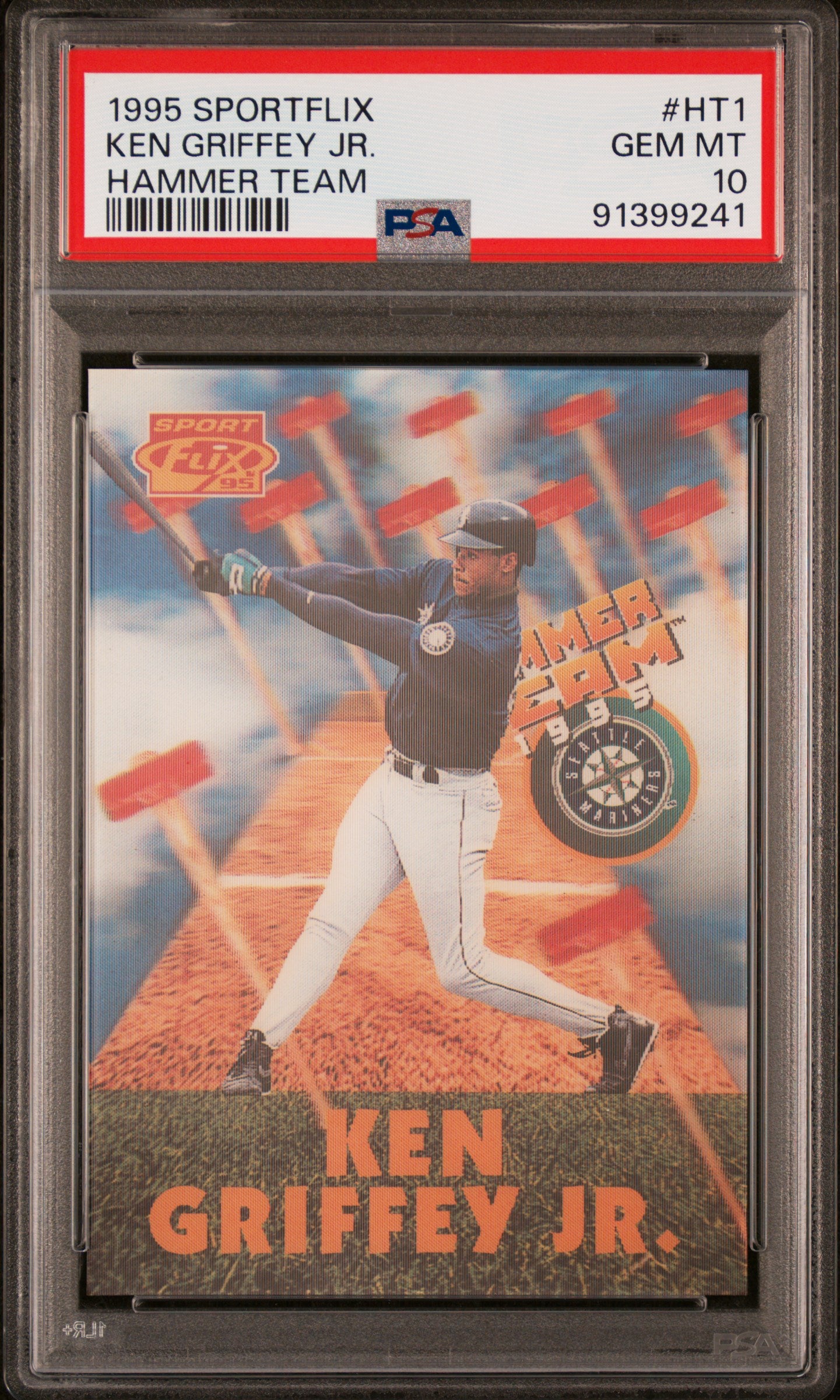 1995 Sportflix Ken Griffey JR Hammer Team #HT1 PSA 10