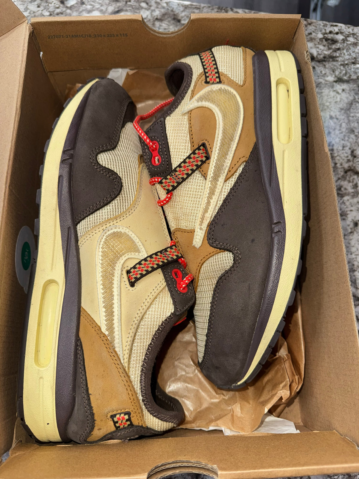 Nike Air Max 1 Travis Scott Cactus Jack Baroque Brown
