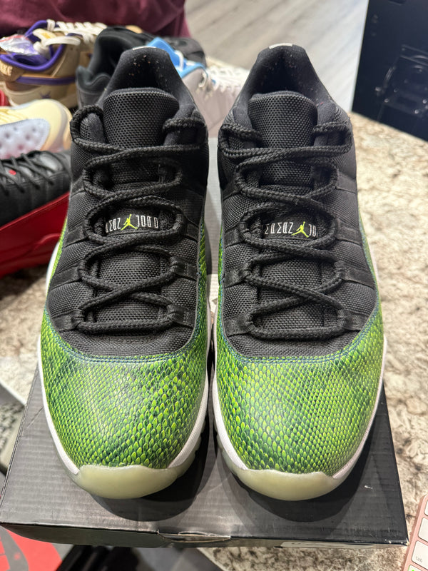 Jordan 11 Retro Low Green Snakeskin
