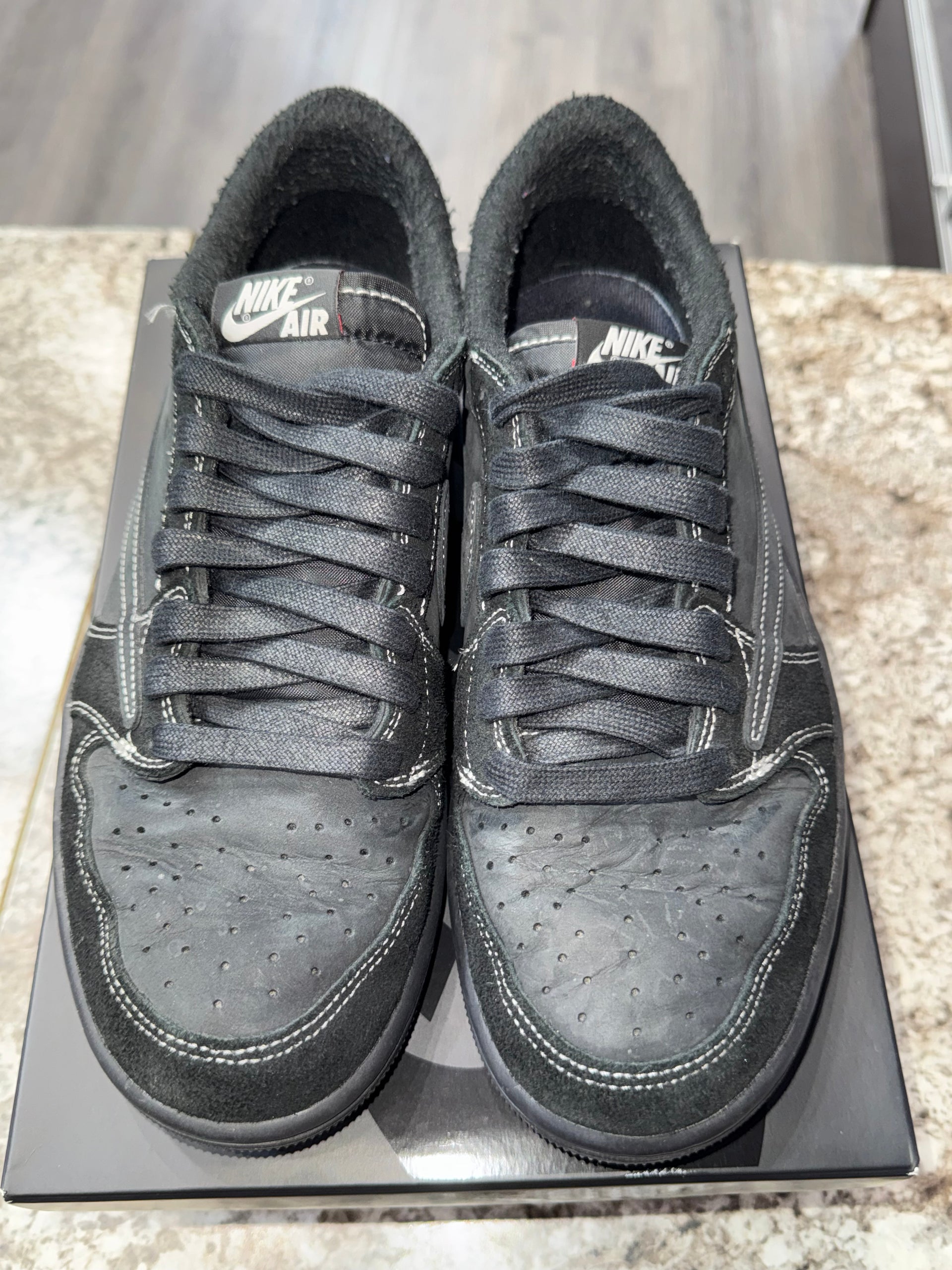 AJ1 Low Travis Scott Black Phantom ReStockX