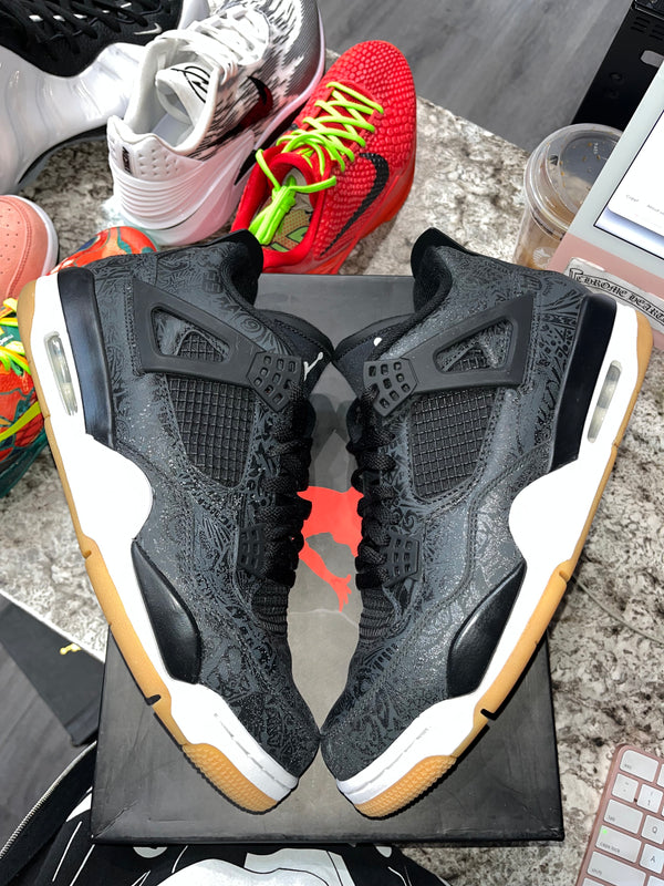 Jordan 4 Retro Laser Black Gum