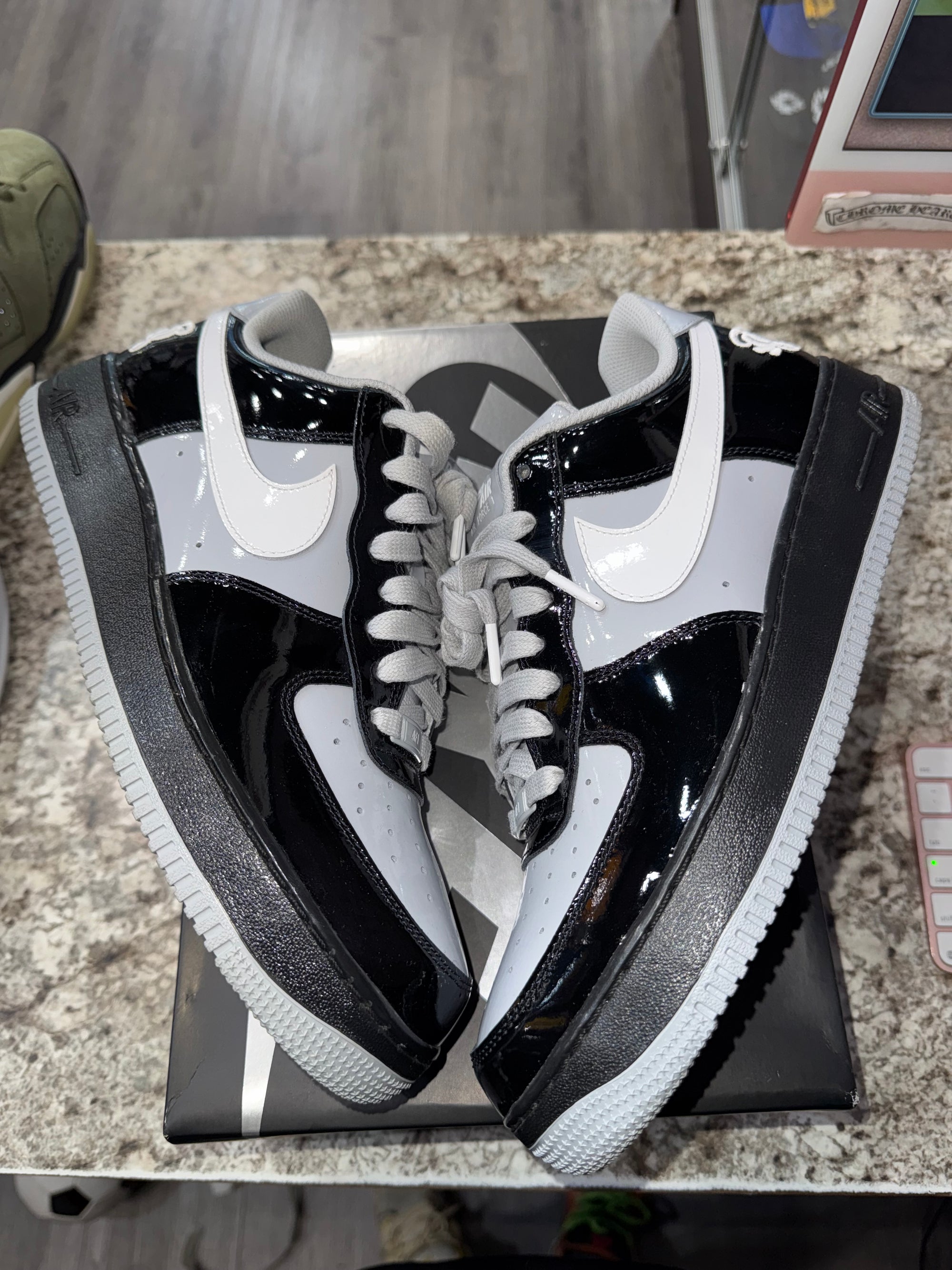 Nike Air Force 1 Low Syna Central Cee Black White Smoke Grey