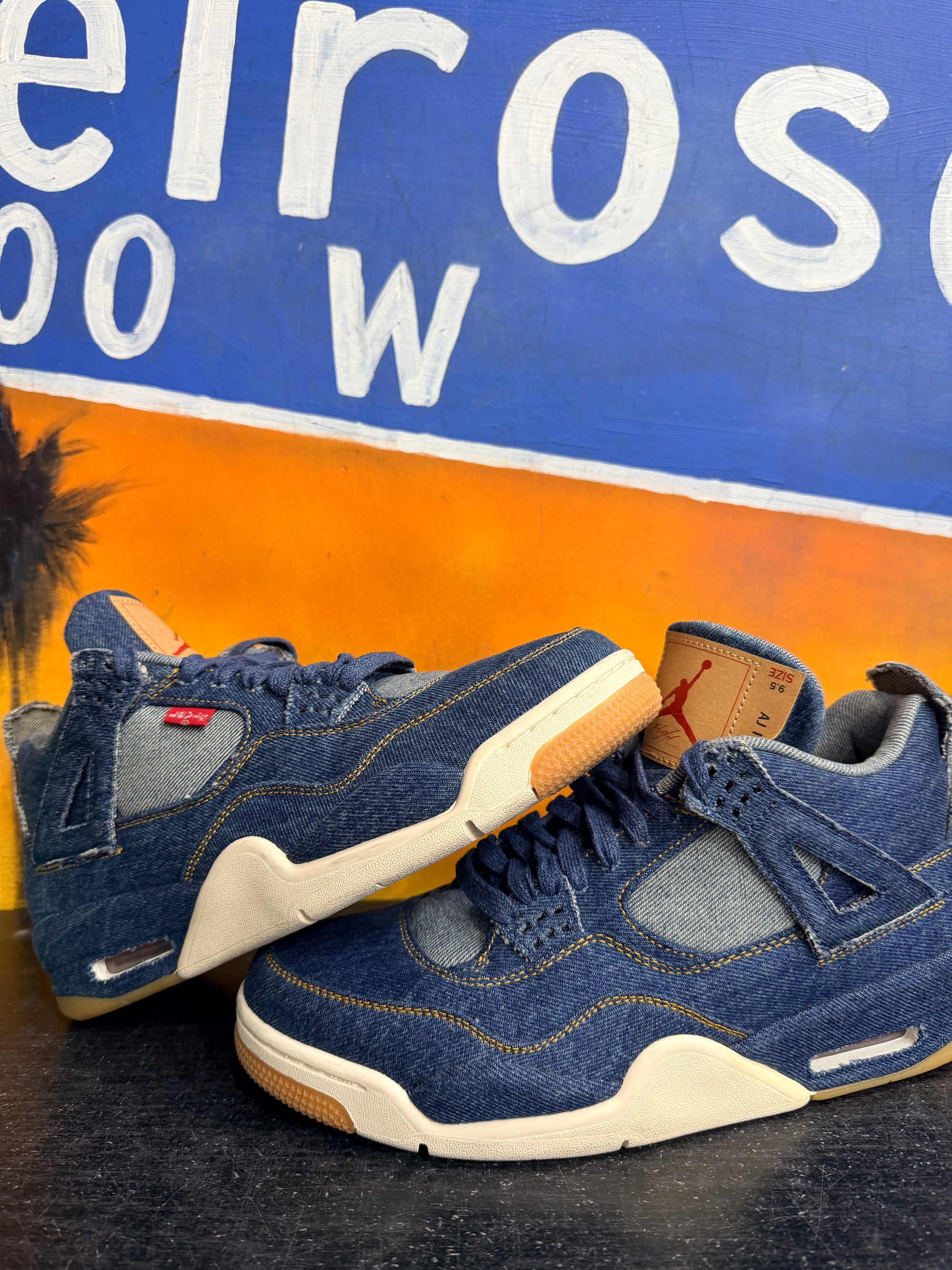 Jordan 4 Retro Levi's Denim (Blank Tag)