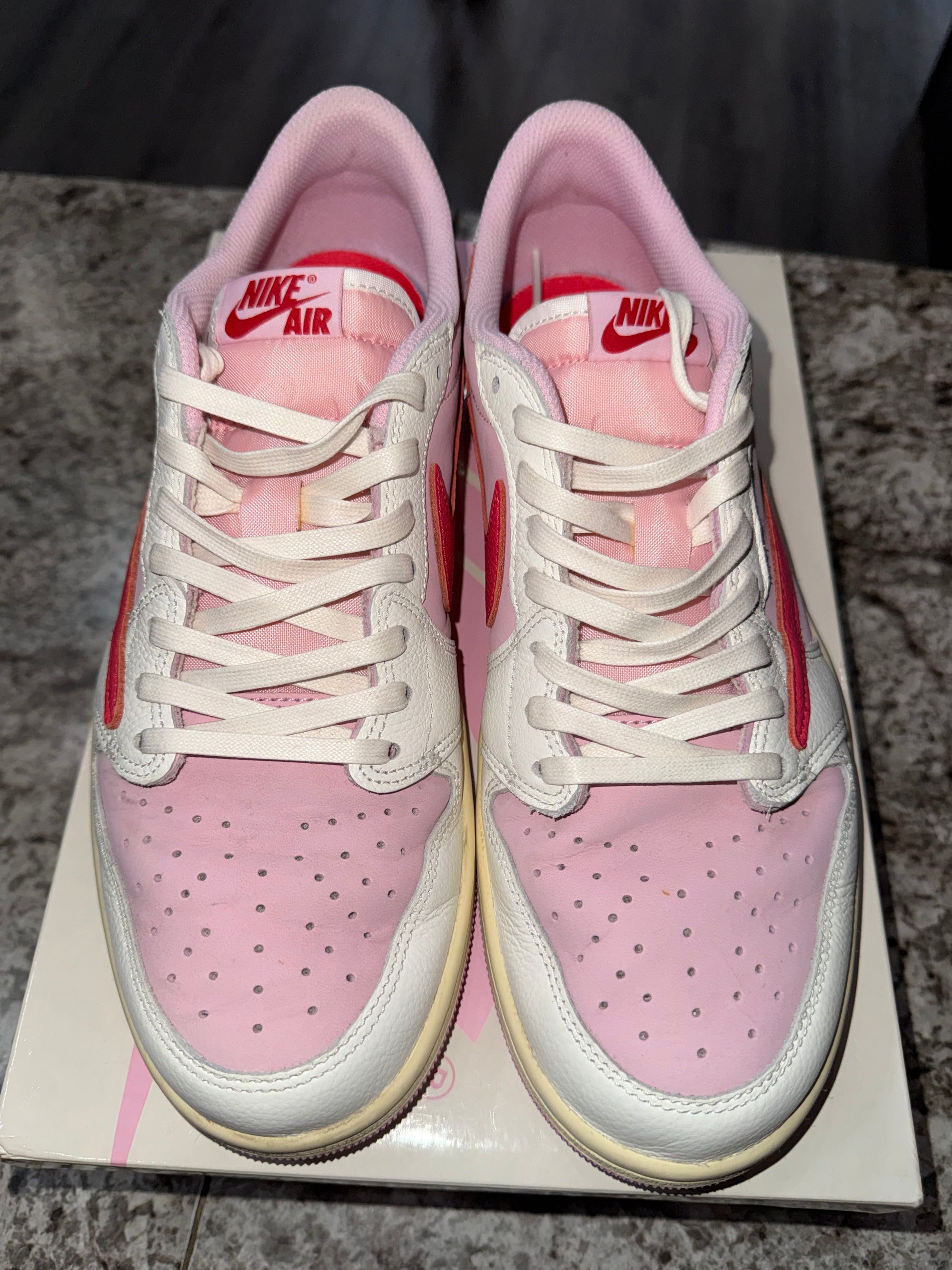 Jordan 1 Retro Low OG SP Travis Scott Sail Tropical Pink