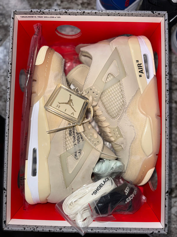 Jordan 4 Retro Off-White Sail (Women's) (DAMGED BOX)