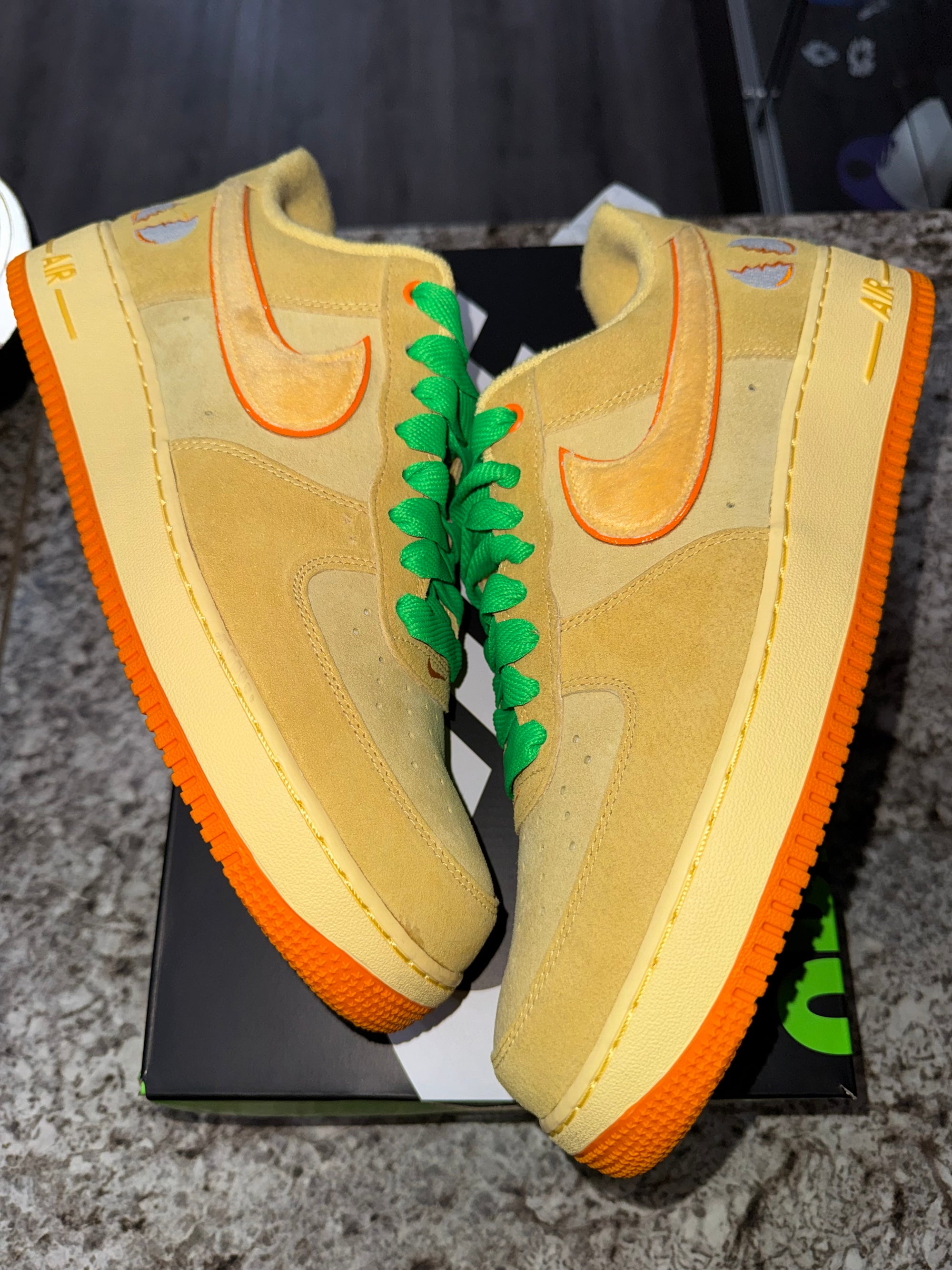 Nike Air Force 1 Low Ducks of a Feather University of Oregon Duck or Egg