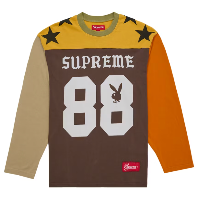 Supreme Playboy L/S Football Top Brown