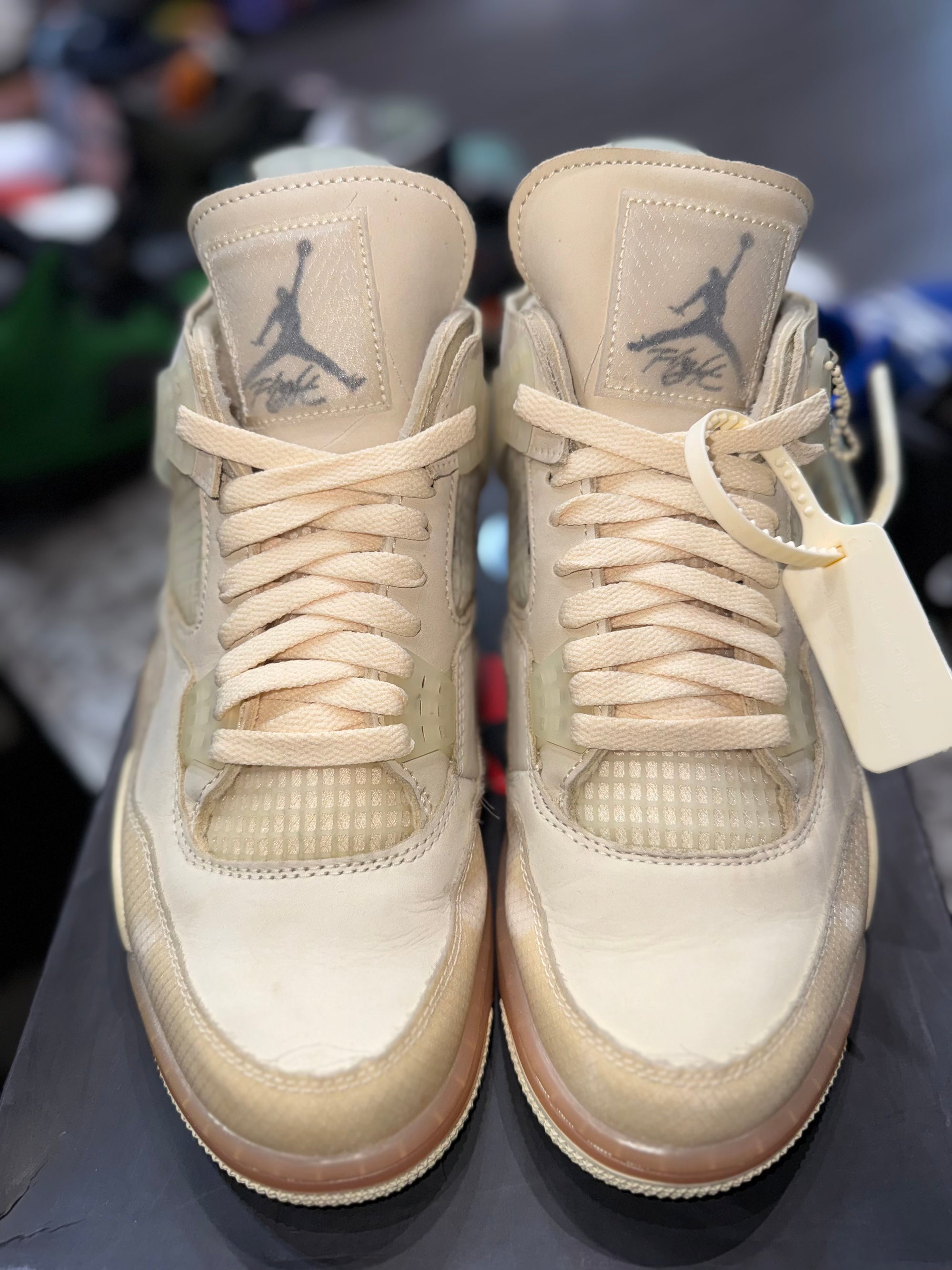 Jordan 4 Retro Off-White Sail (Women's) (DAMGED BOX)