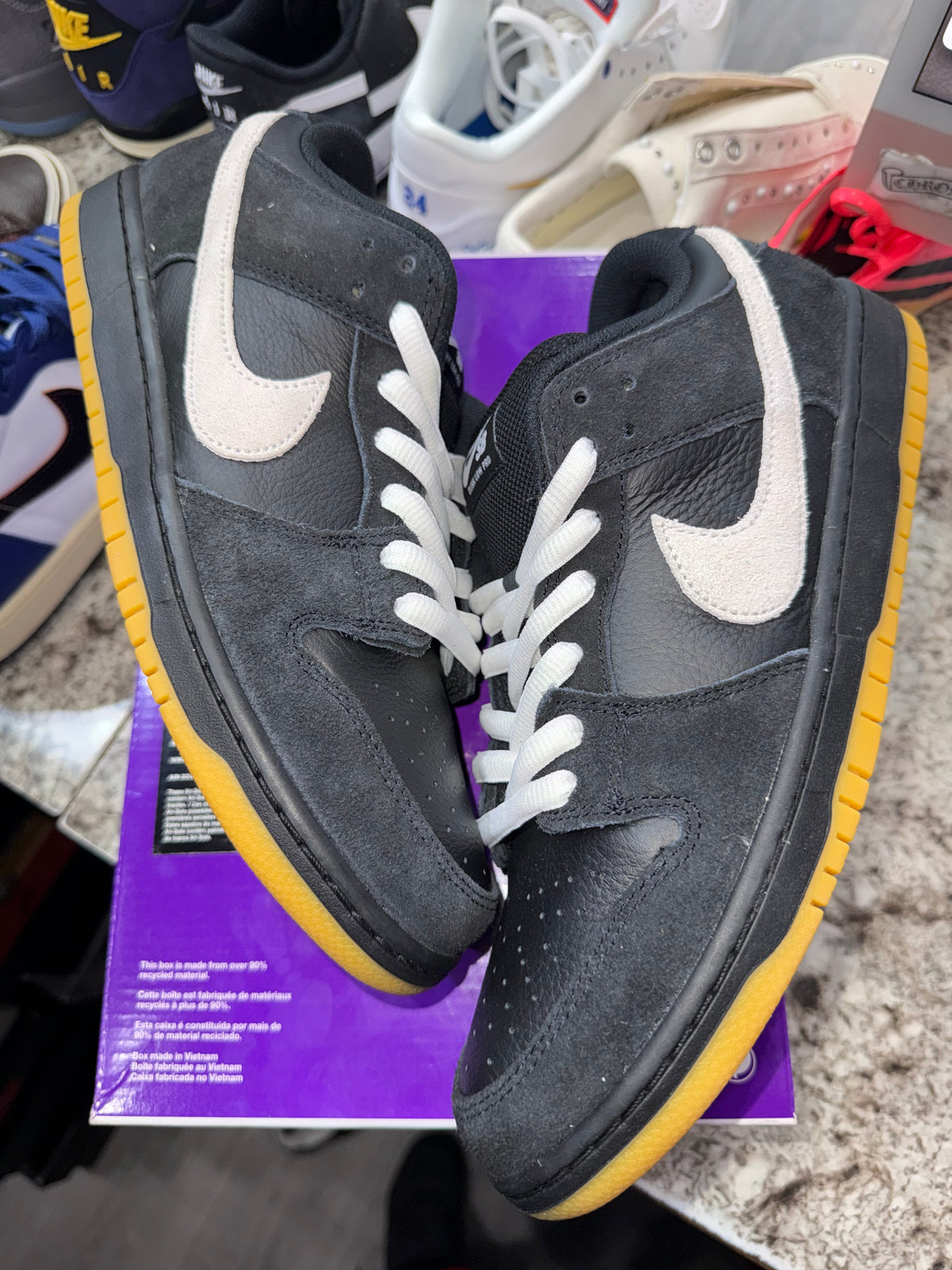 Nike Dunk Low Pro SB Black White Gum