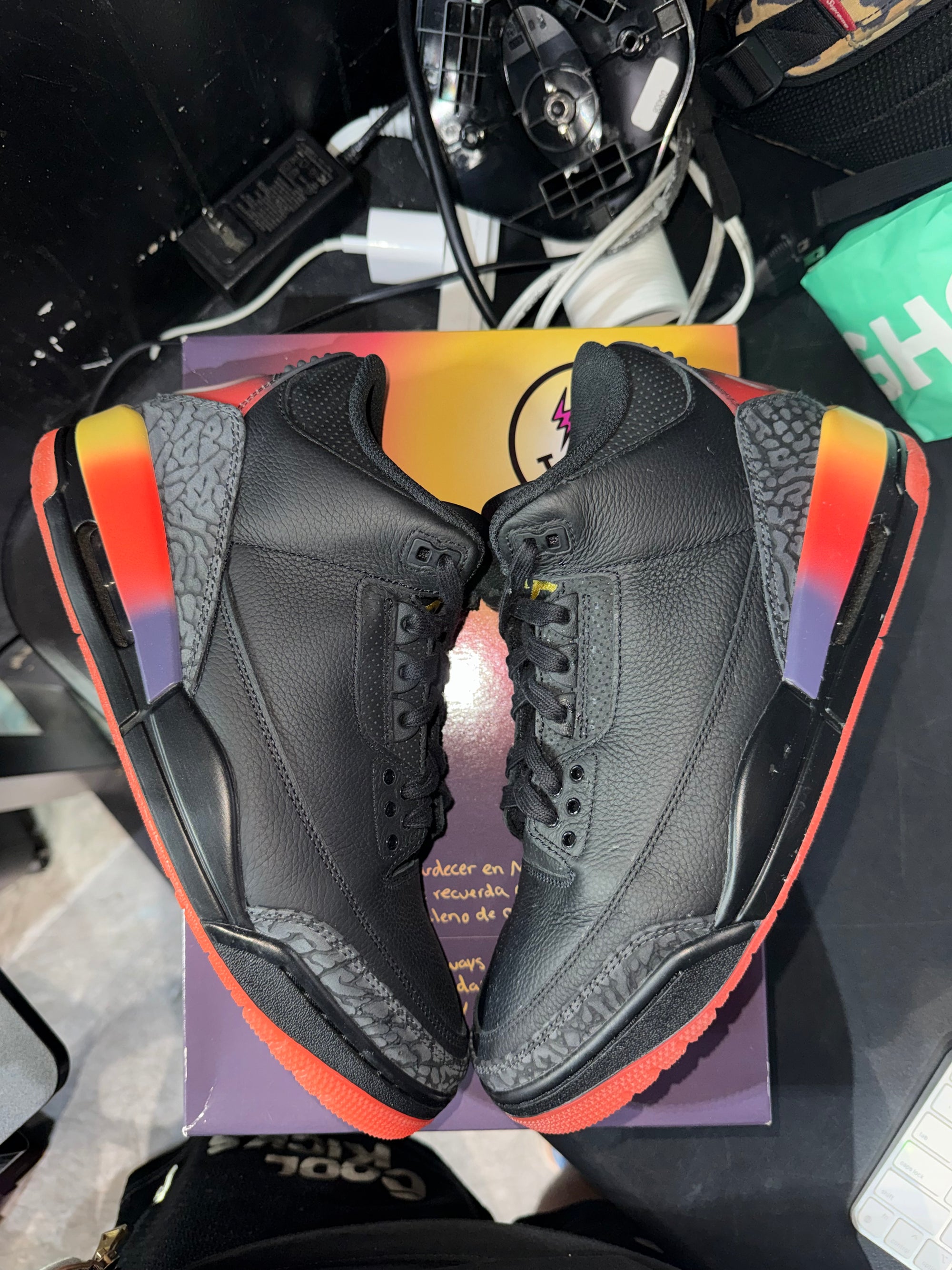 Jordan 3 Retro J Balvin Rio (SLEEVE MISSING)