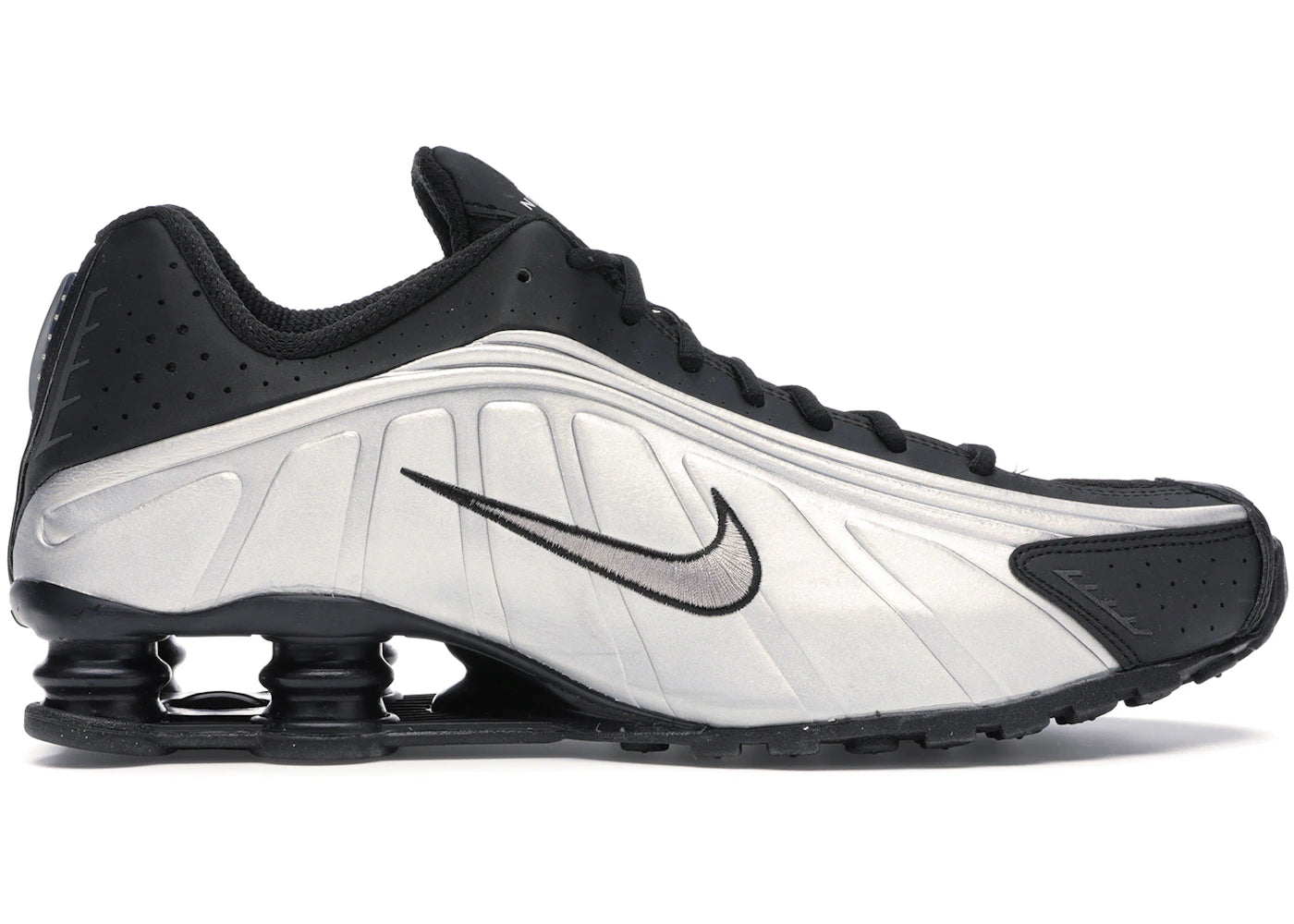 Nike Shox R4 Black Metallic Silver