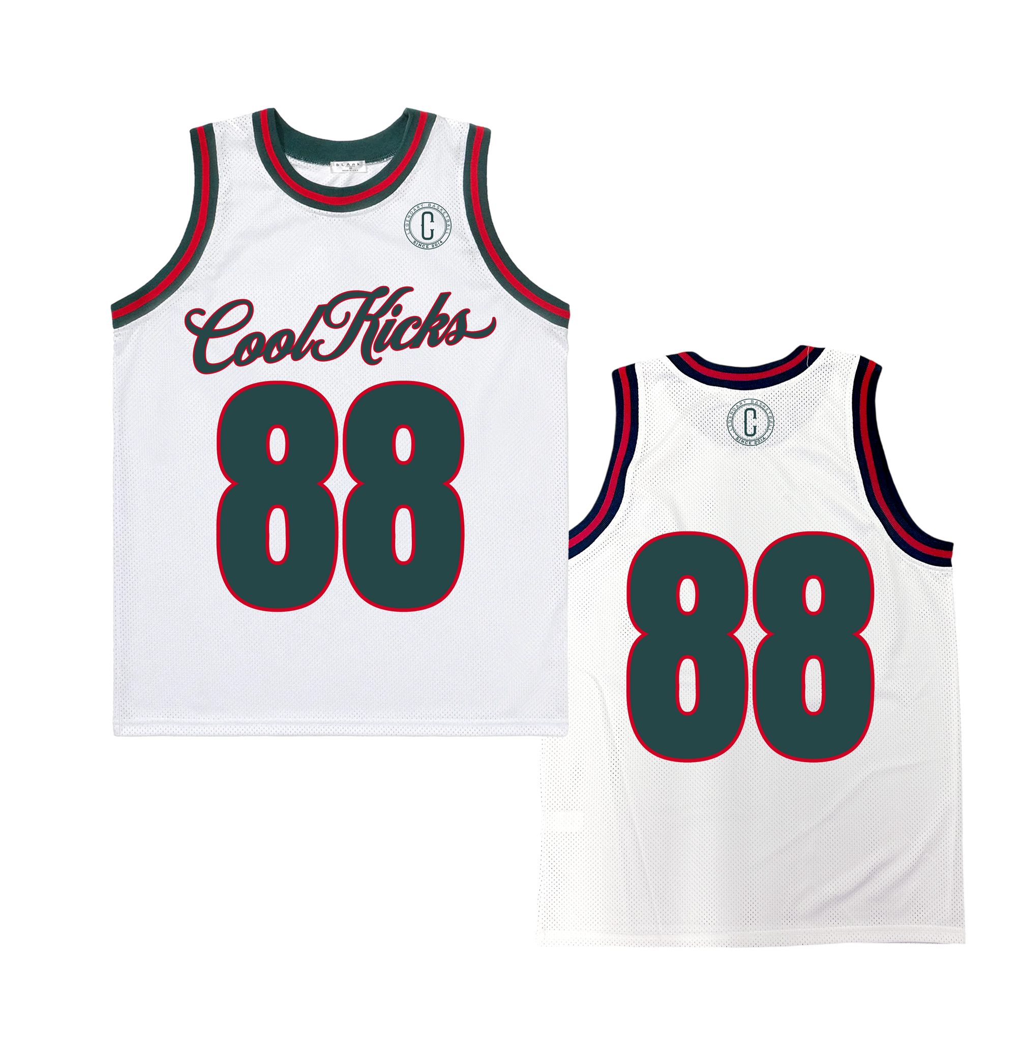 Coolkicks Basketball Jersey - Green/White