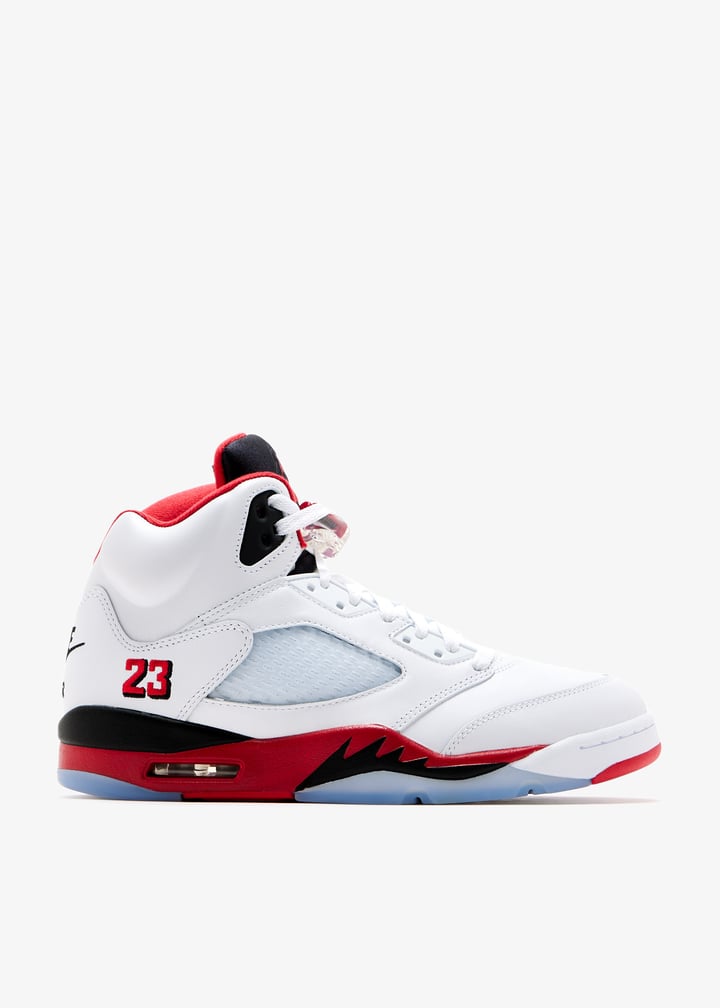 Jordan 5 Retro Fire Red Black Tongue (2025)