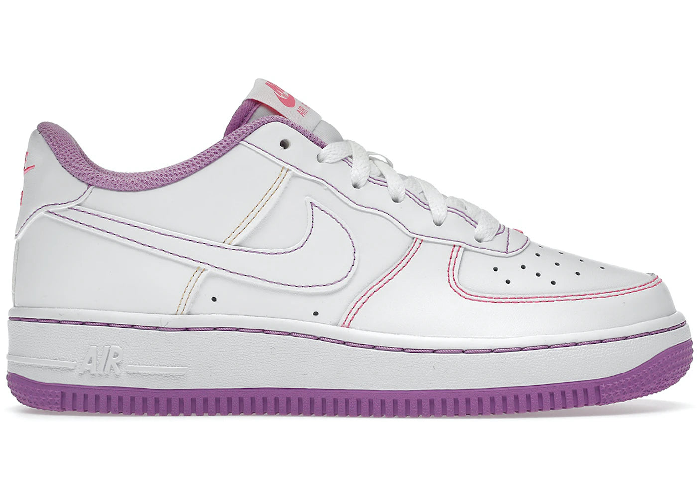 Nike Air Force 1 Low Contrast Stitch Fuchsia Glow (GS)