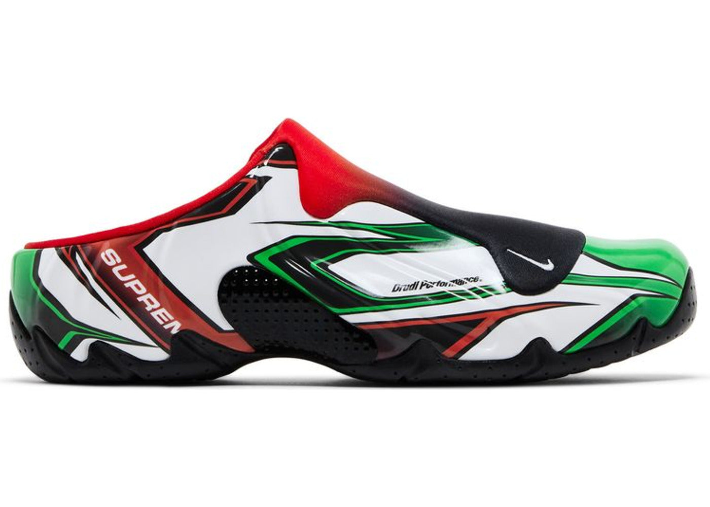 Nike Clogposite Supreme White Gym Red Green