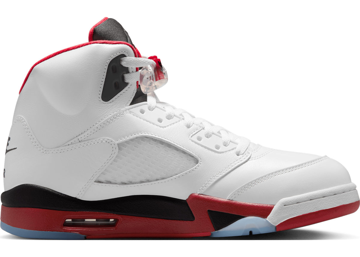 Jordan 5 Retro Fire Red Black Tongue (2025)